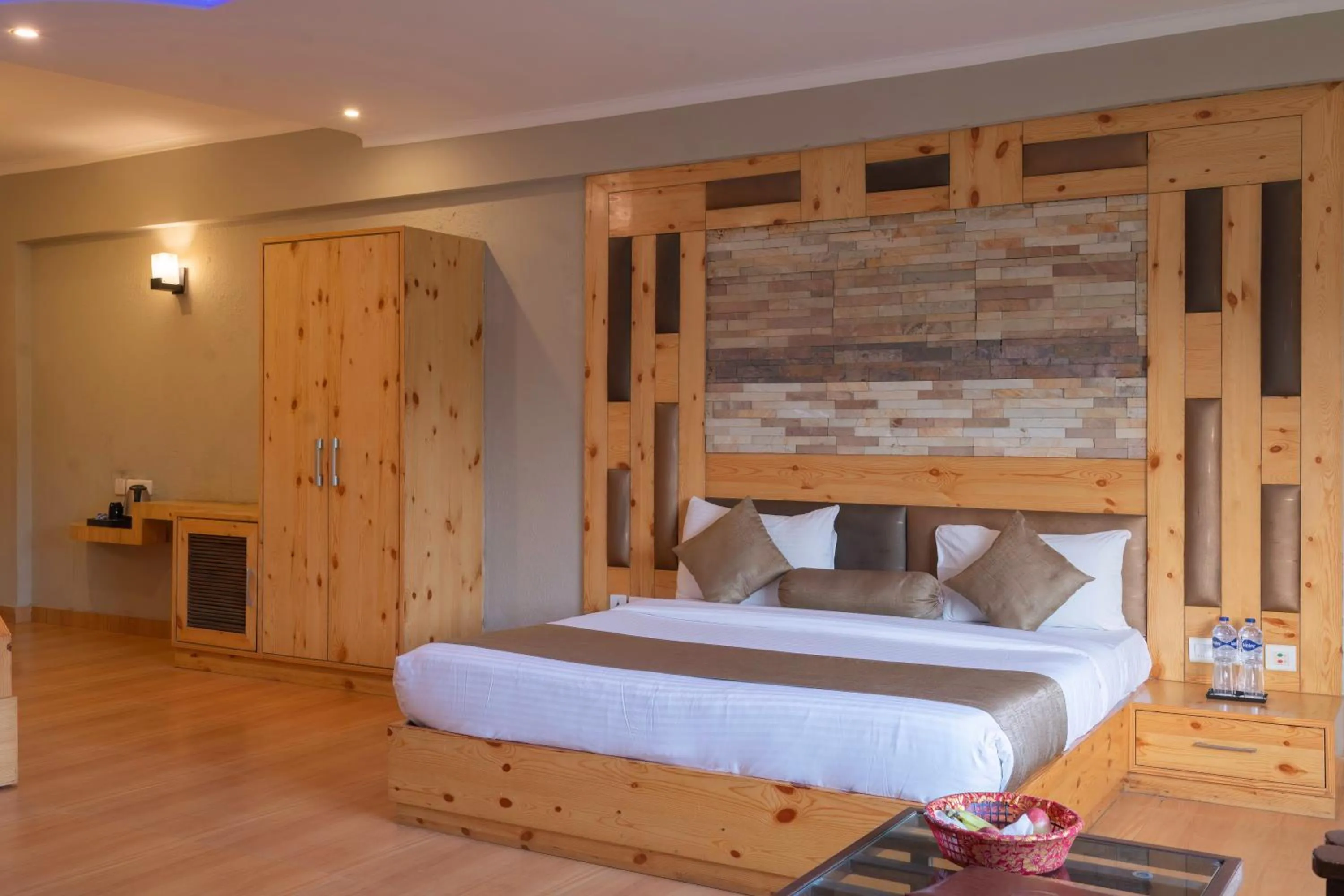 Bed in The Tattwaa Corbett Spa and Resort