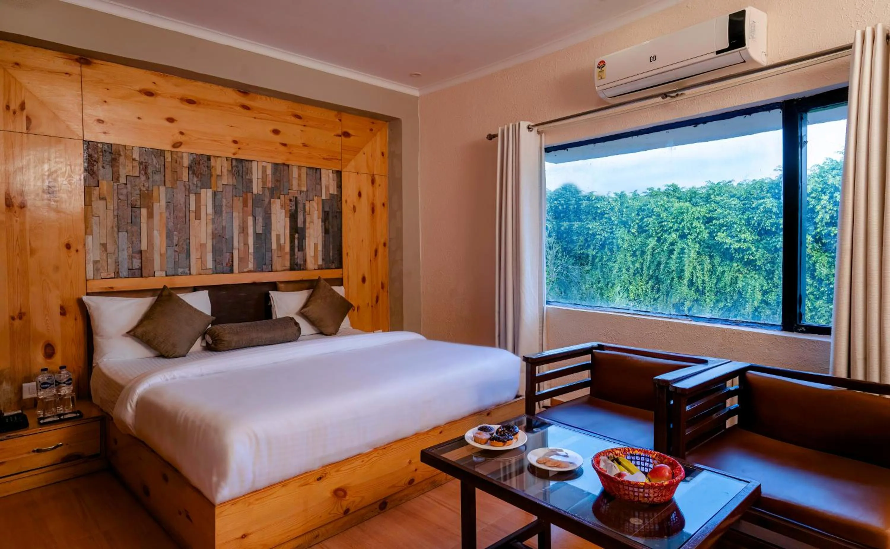 Bed in The Tattwaa Corbett Spa and Resort