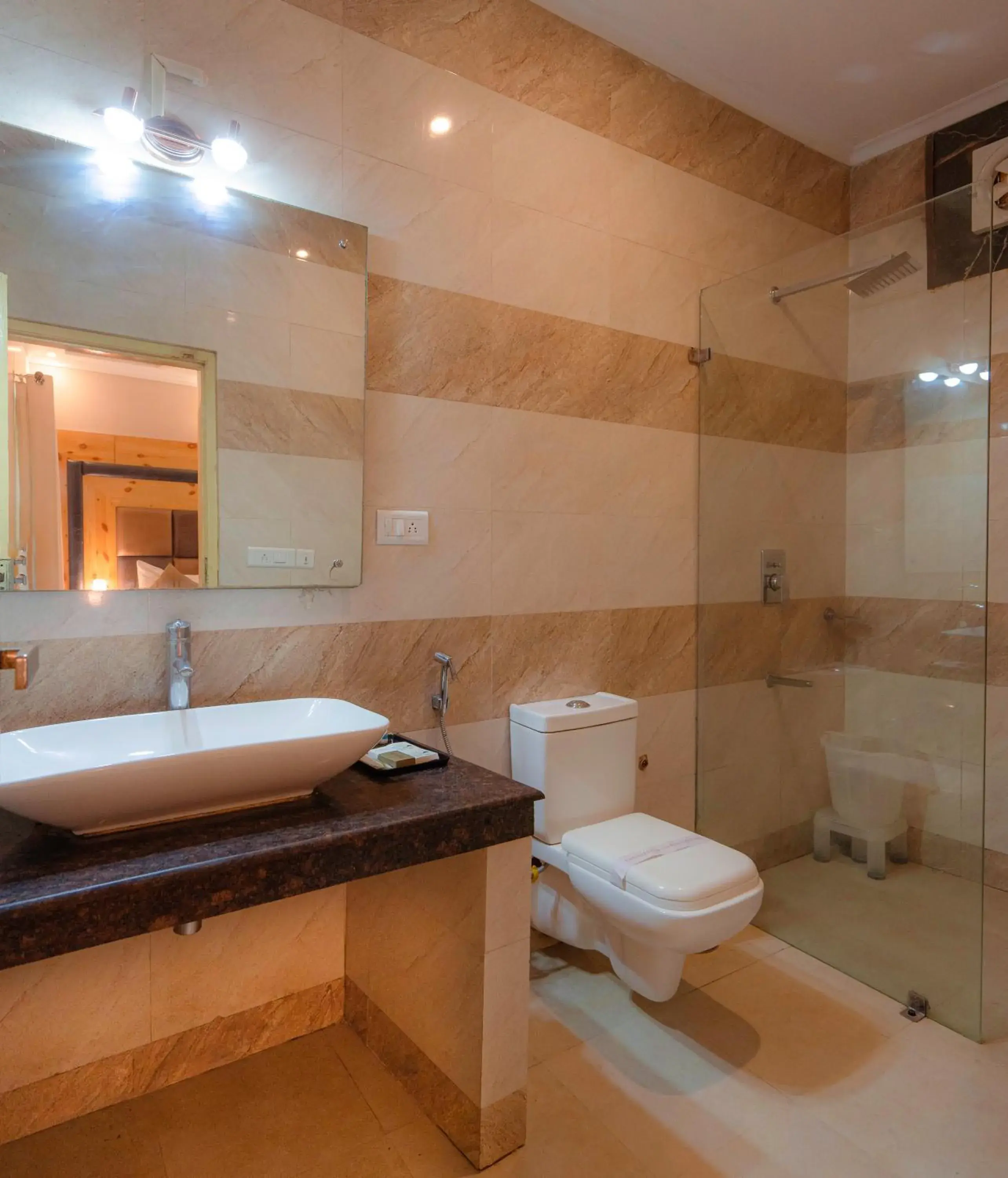 Bathroom in The Tattwaa Corbett Spa and Resort Bathroom in The Tattwaa Corbett Spa and Resort