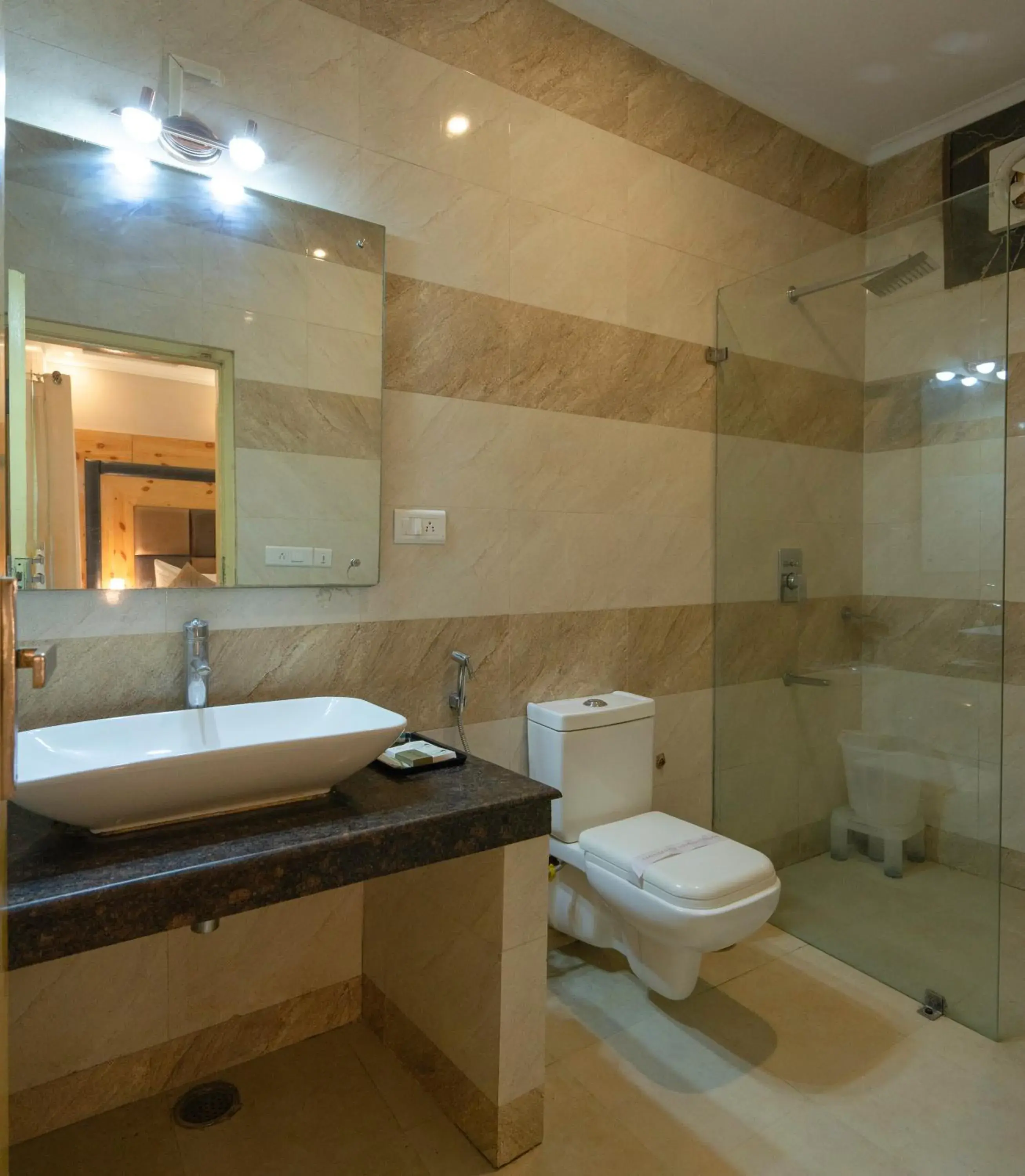 Bathroom in The Tattwaa Corbett Spa and Resort Bathroom in The Tattwaa Corbett Spa and Resort