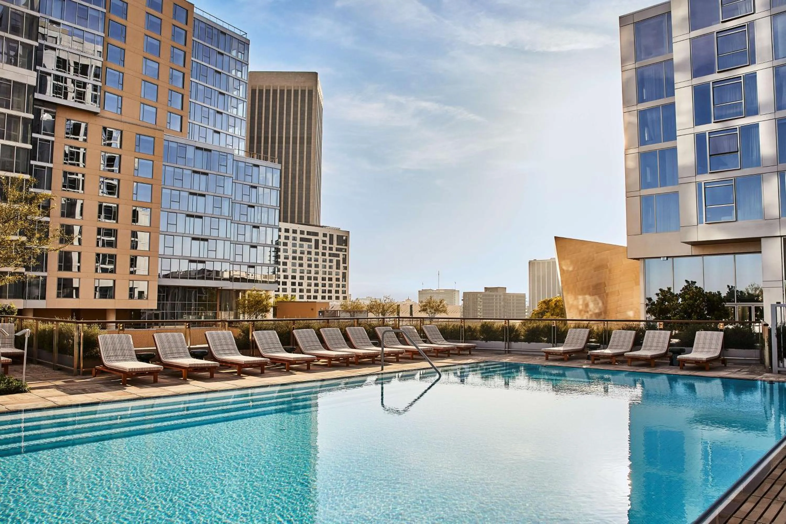 Pool view in Conrad Los Angeles