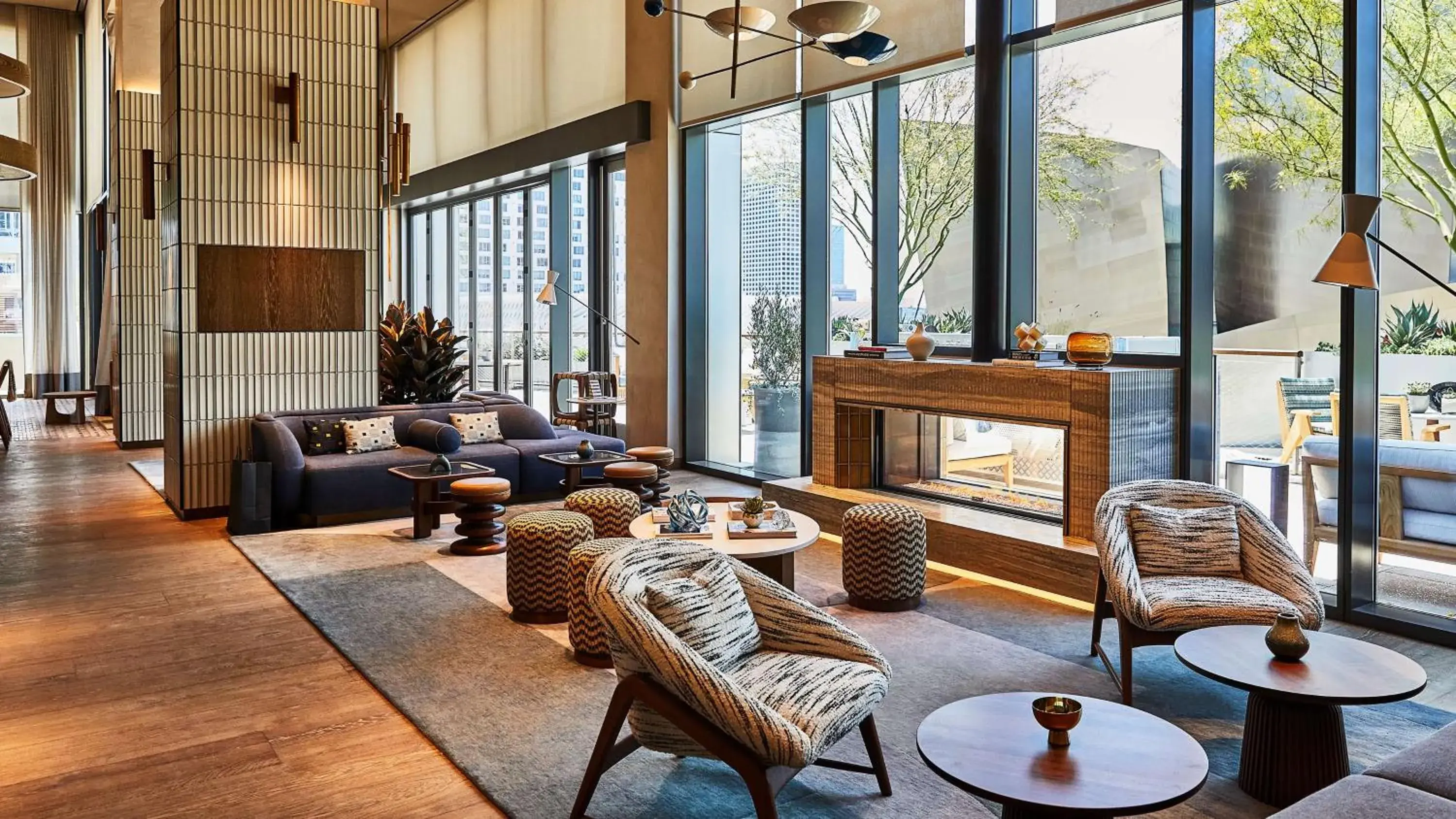 Lobby or reception in Conrad Los Angeles Lobby or reception in Conrad Los Angeles