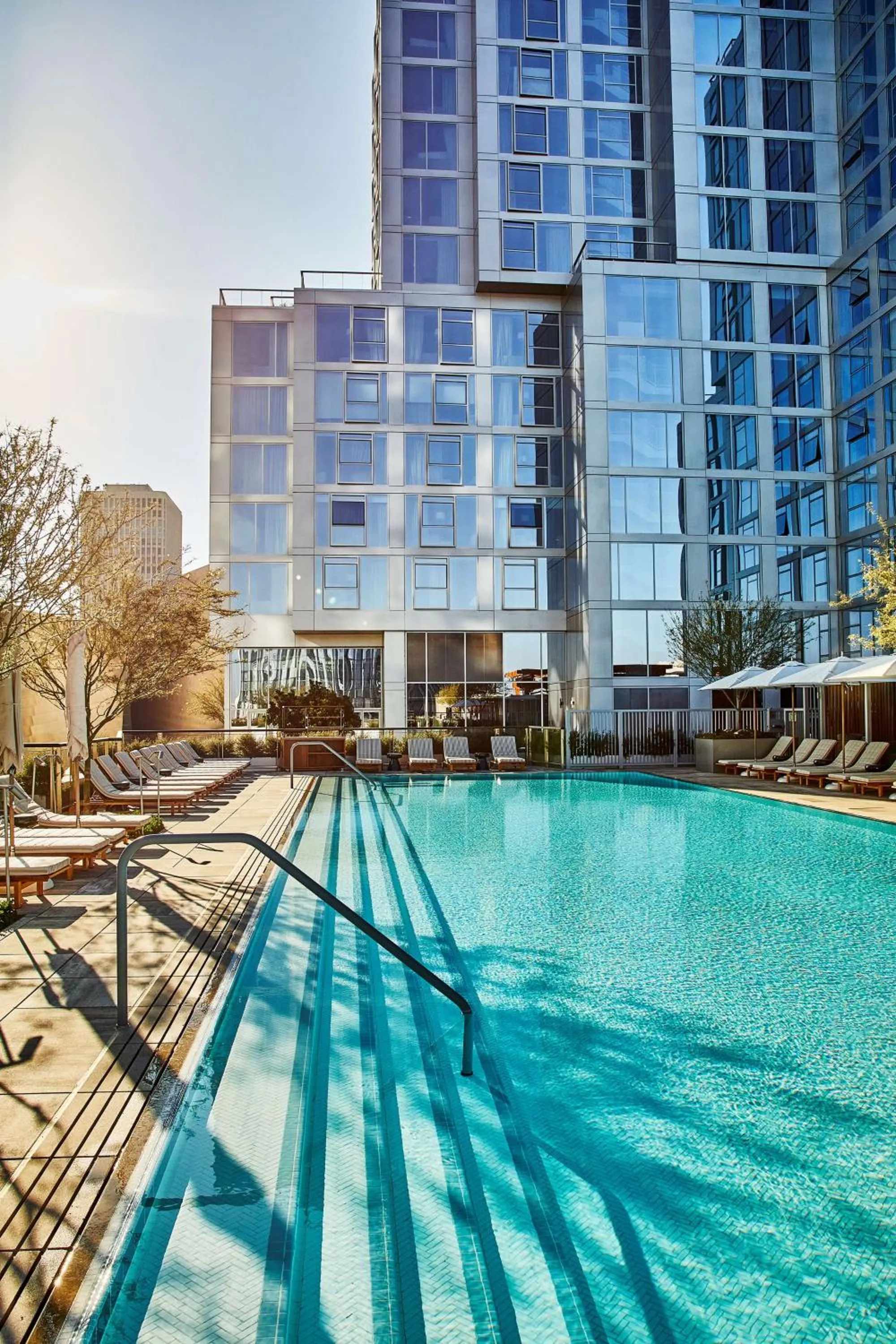 Pool view in Conrad Los Angeles