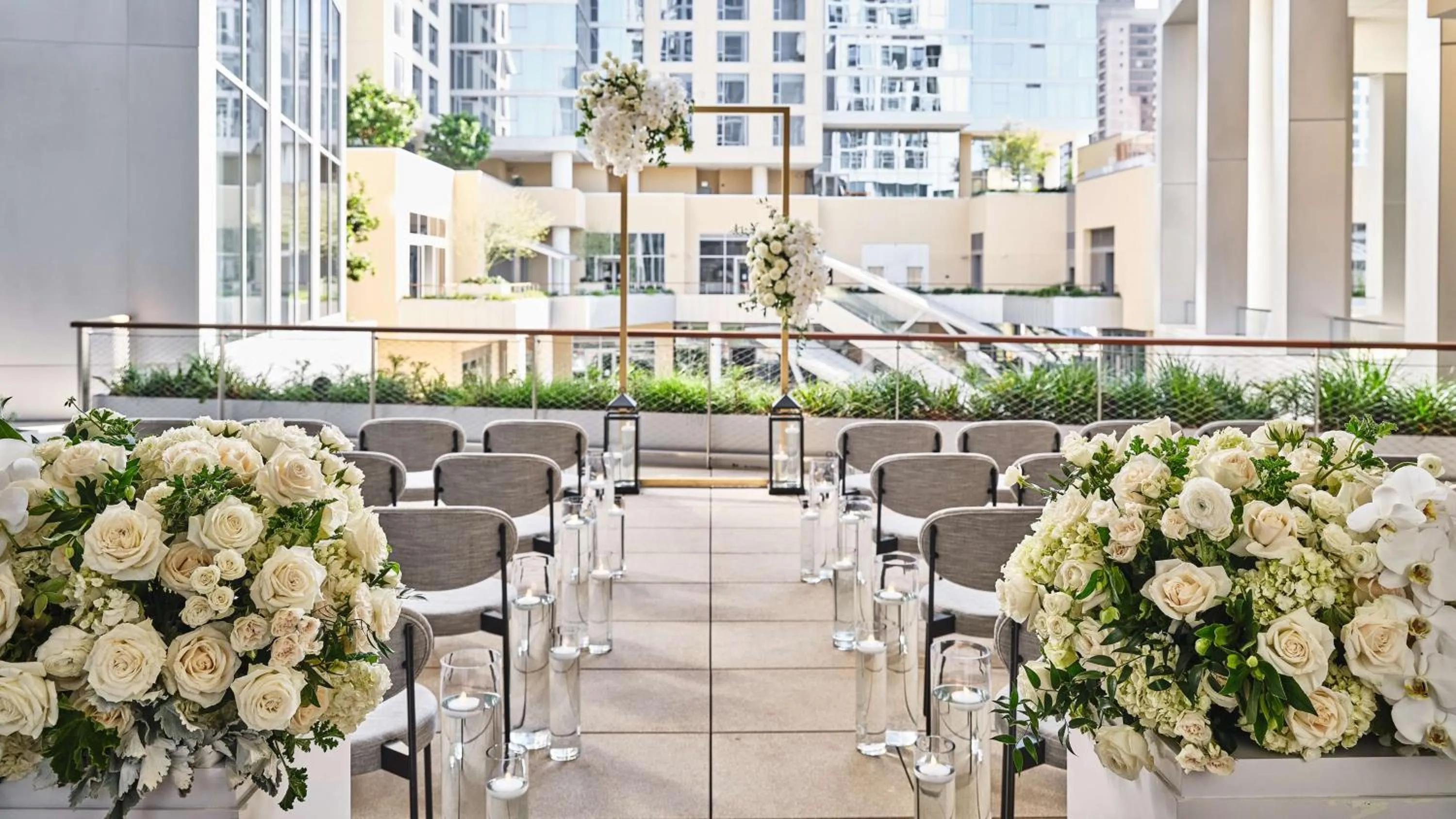 Patio in Conrad Los Angeles