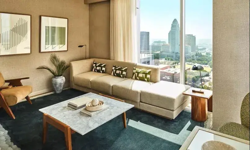 One-Bedroom King Suite with City View in Conrad Los Angeles One-Bedroom King Suite with City View in Conrad Los Angeles