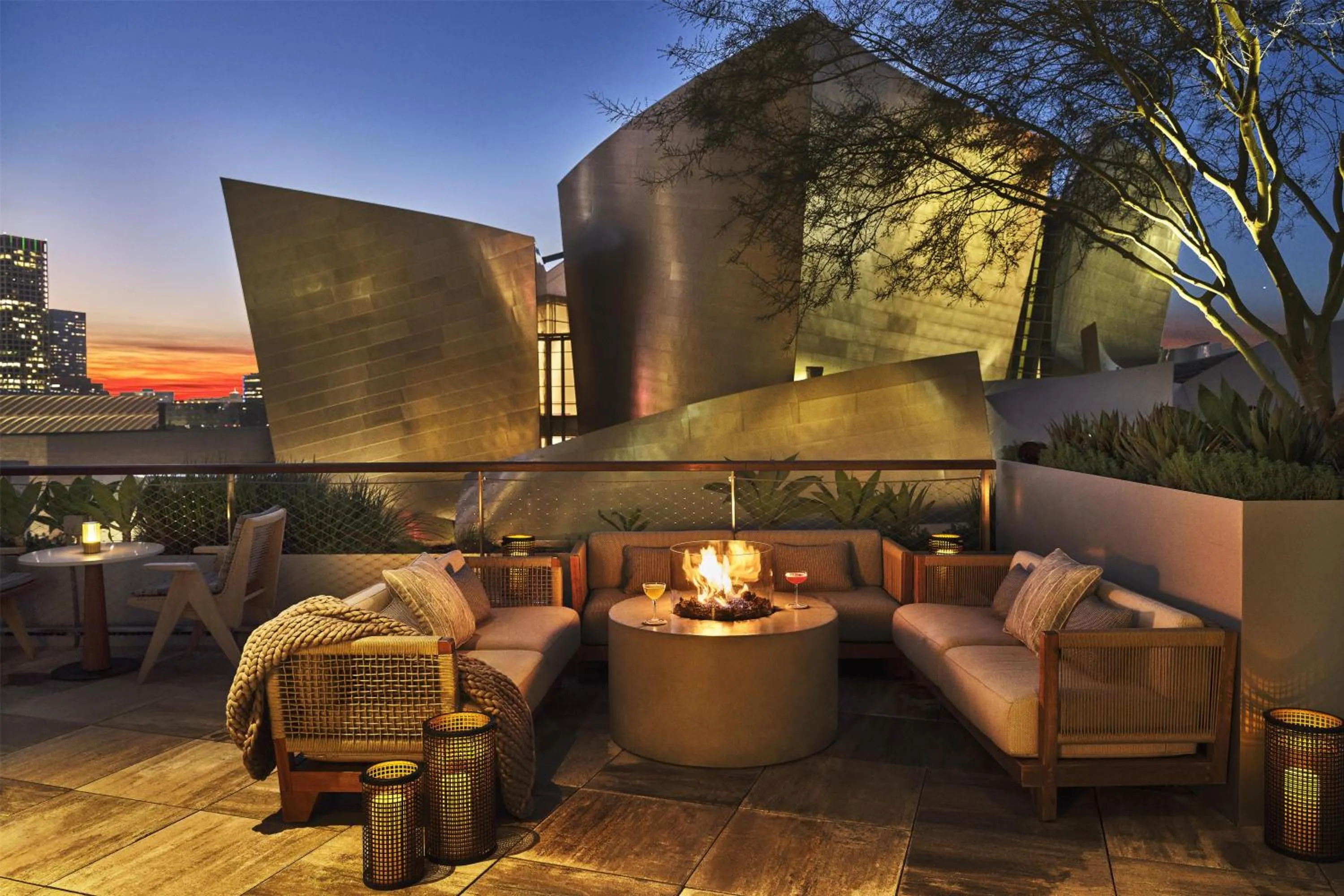 Patio in Conrad Los Angeles