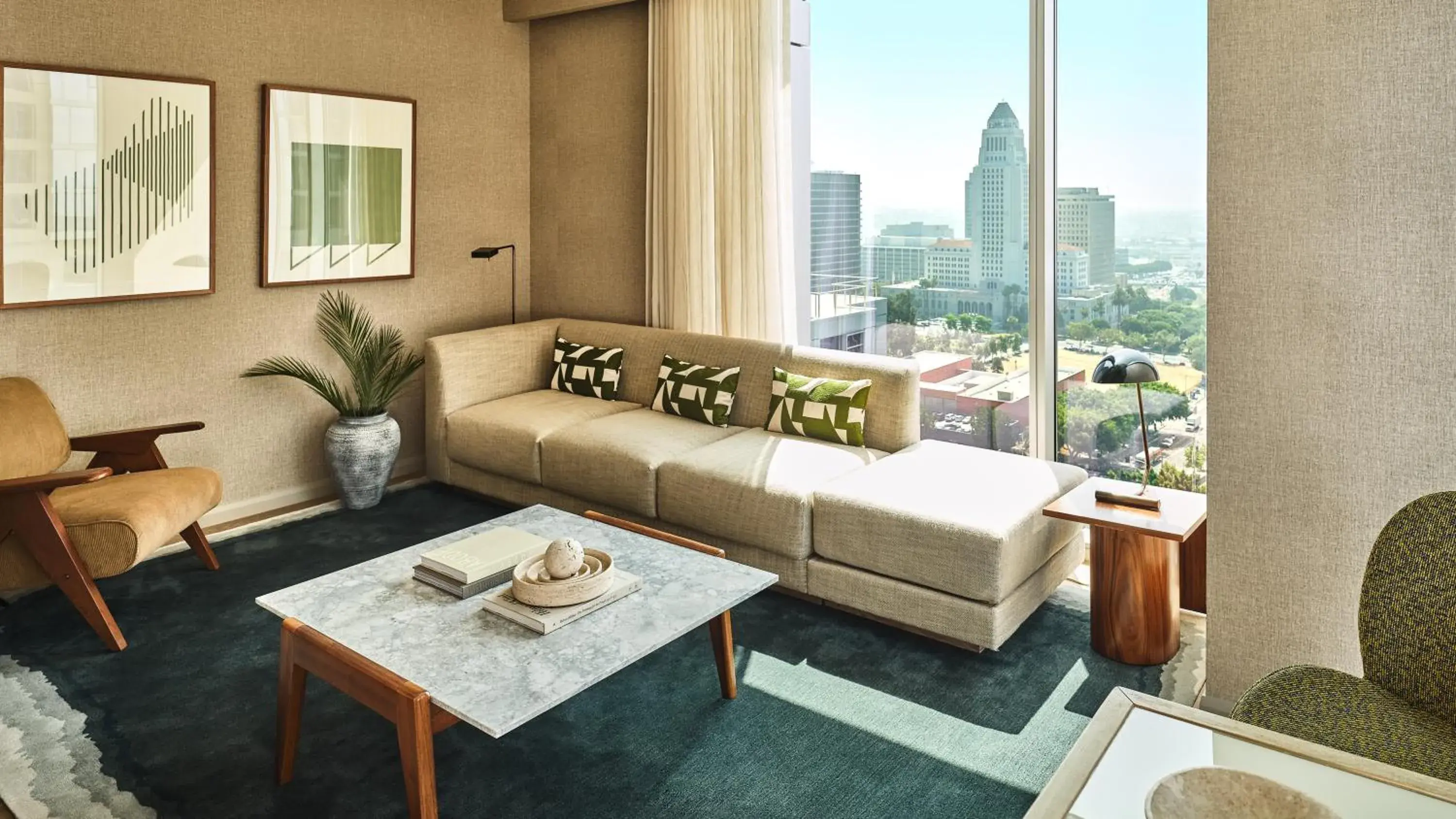 One-Bedroom Premium King Suite with Mountain View in Conrad Los Angeles One-Bedroom Premium King Suite with Mountain View in Conrad Los Angeles