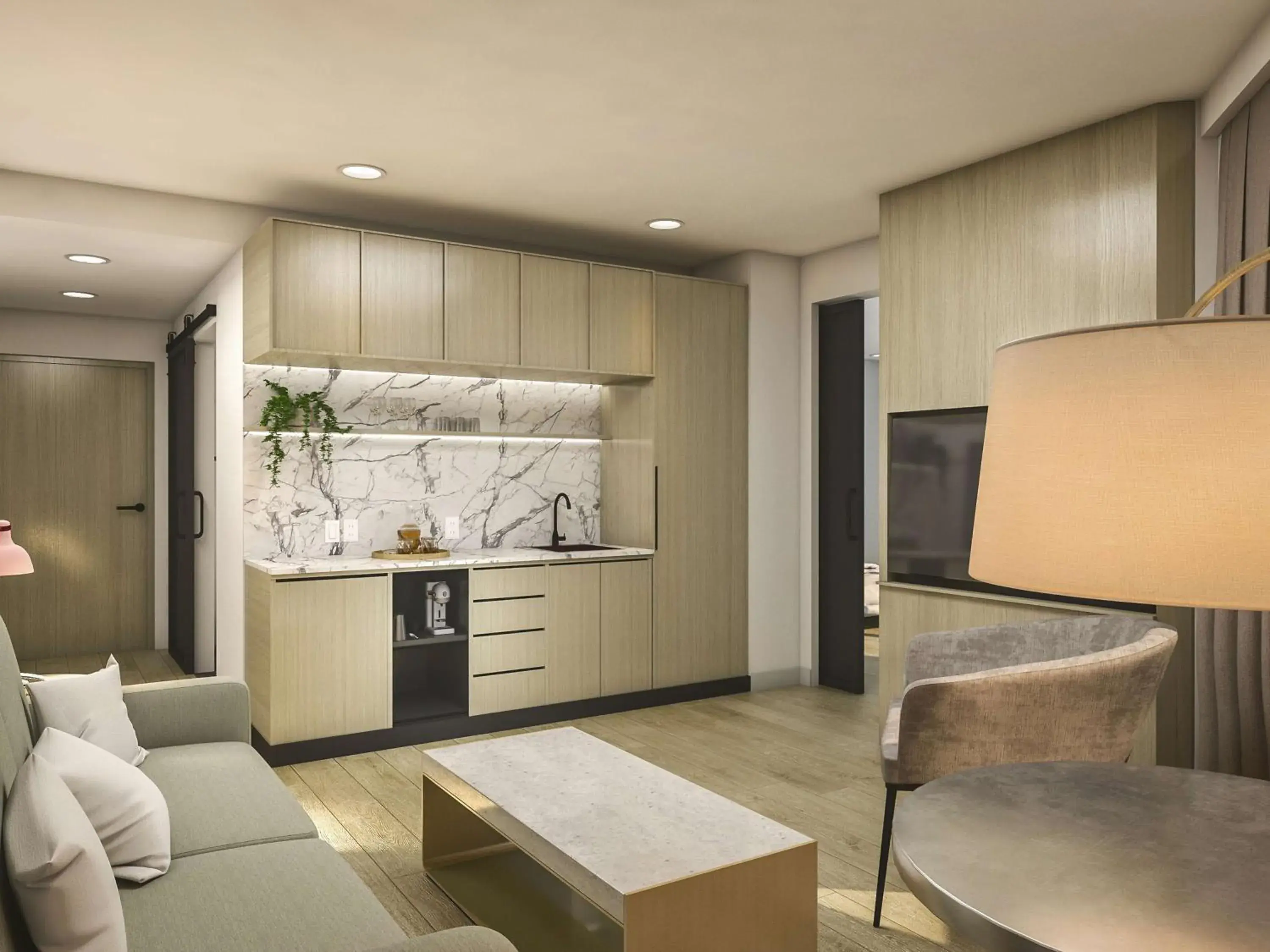 Living room in Bloom Mississauga, Tapestry Collection By Hilton Living room in Bloom Mississauga, Tapestry Collection By Hilton