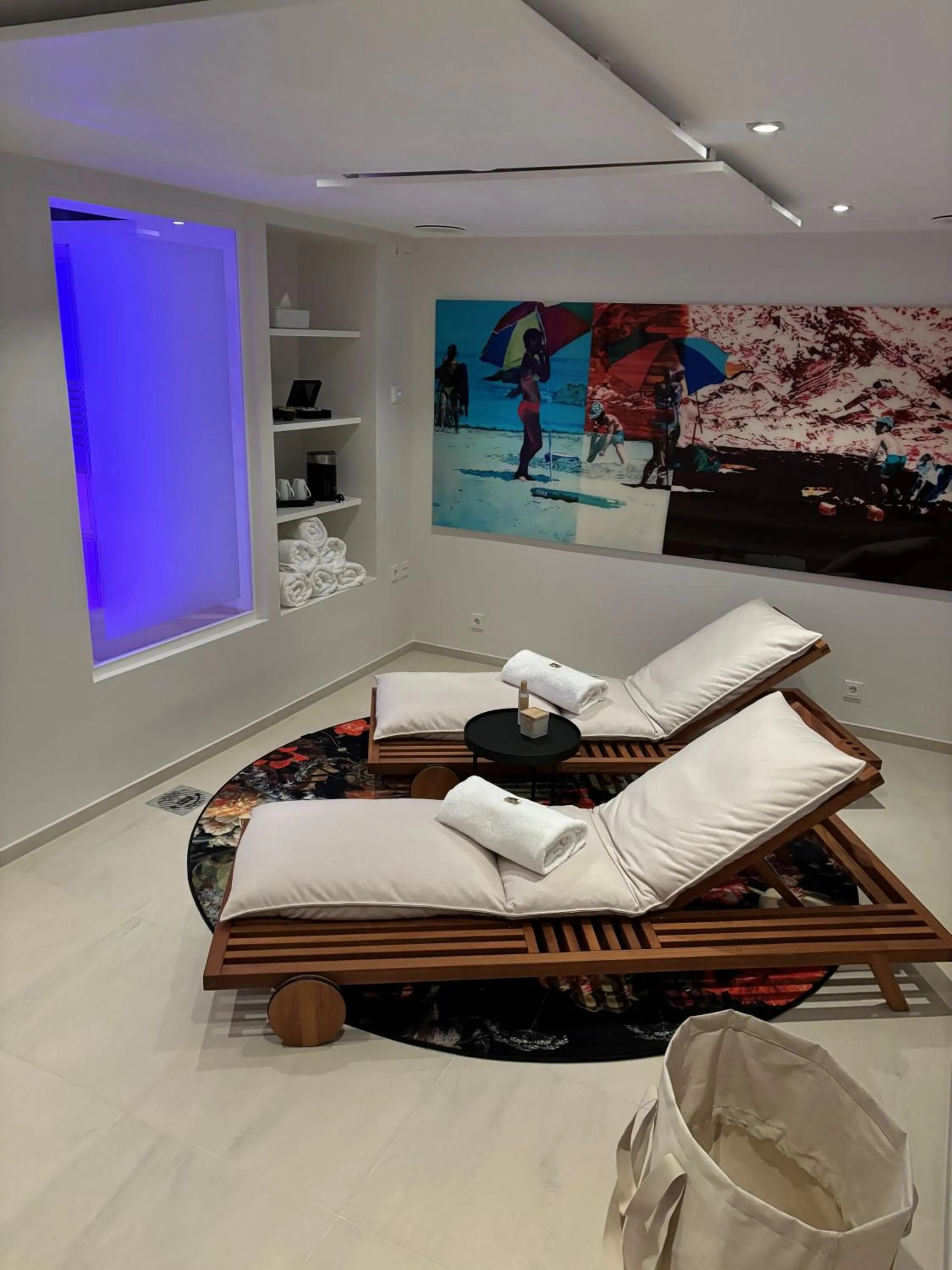 Sauna, Bed in Studiohouse Frankfurt