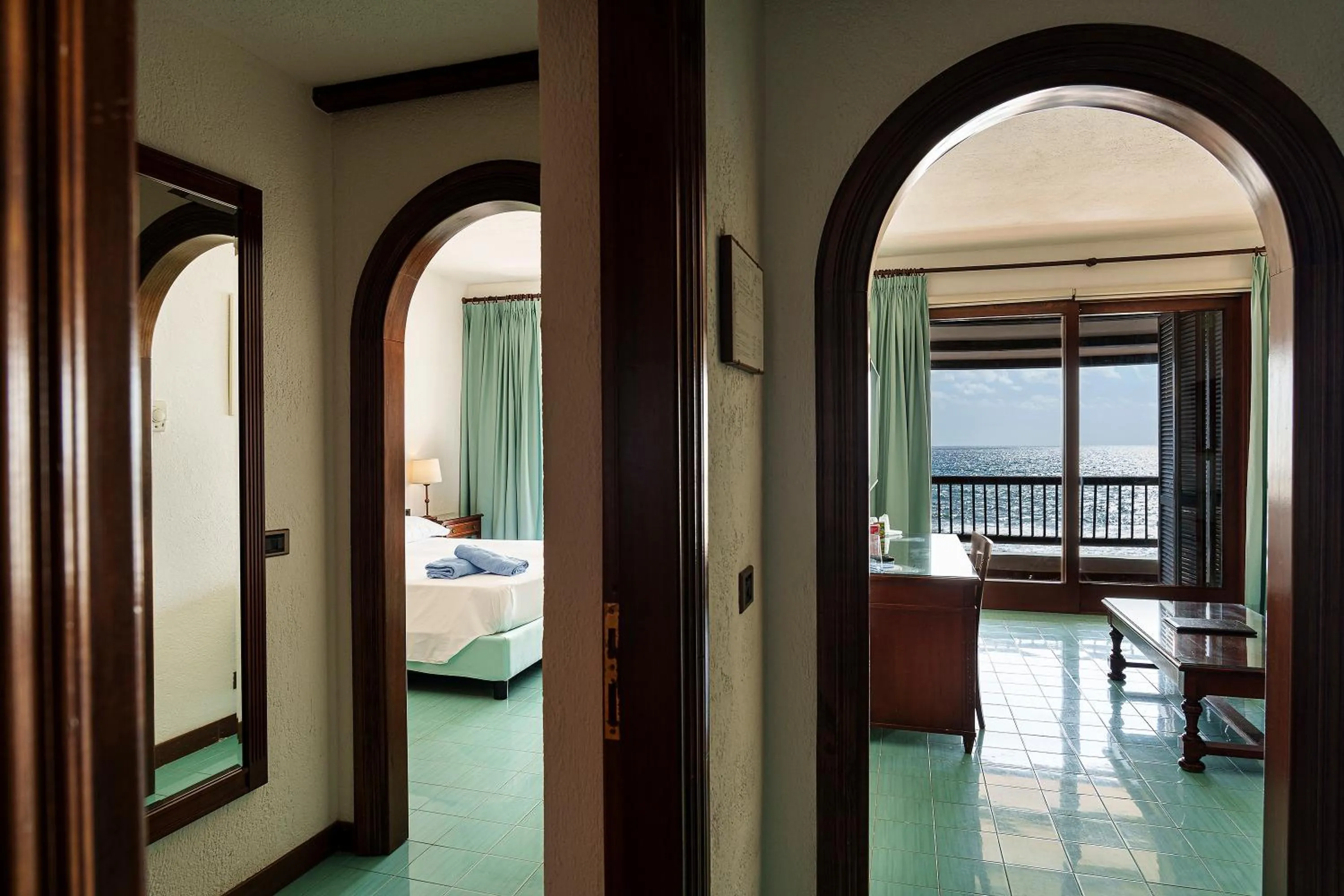 Bed in Hotel Le Dune