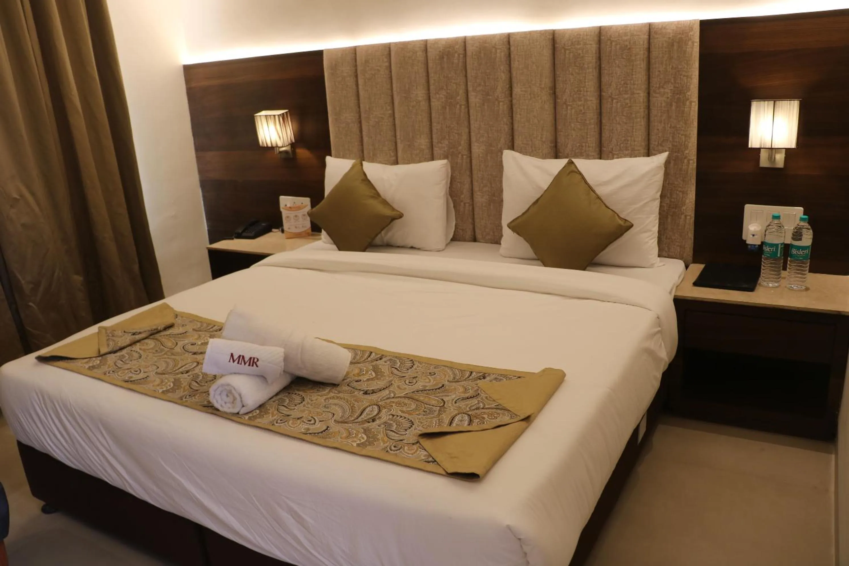 Bedroom, Bed in Meera Madhav Resort