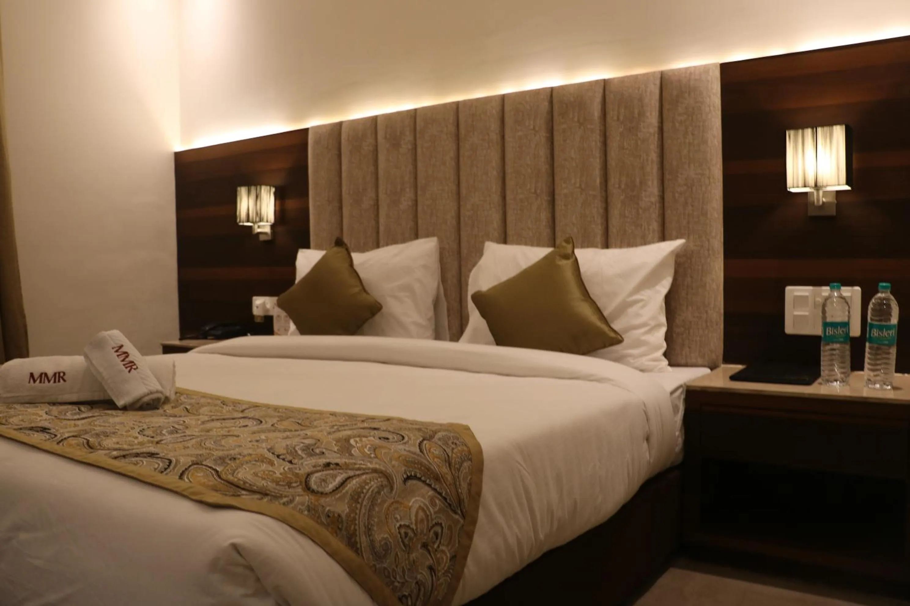 Bedroom, Bed in Meera Madhav Resort