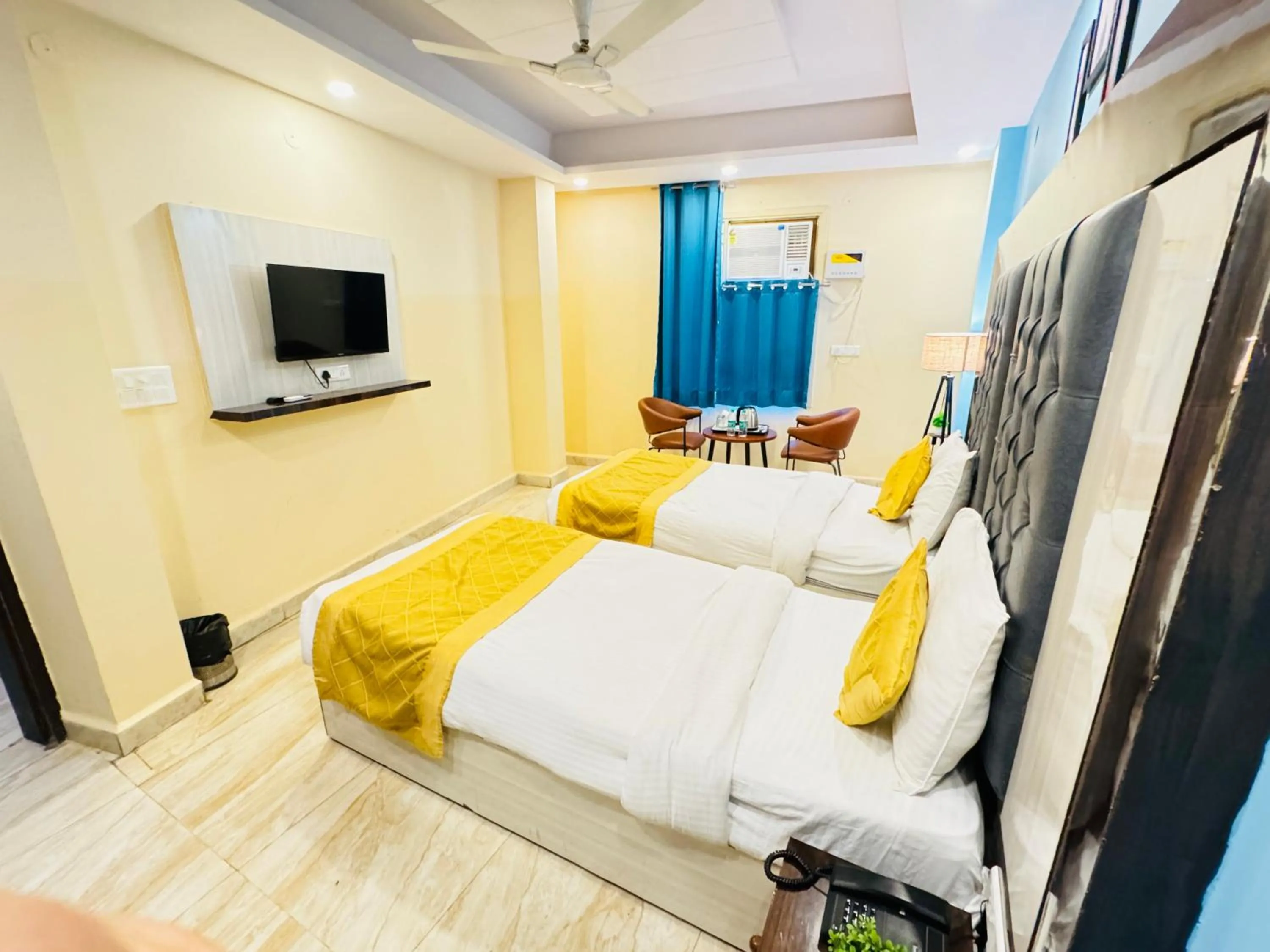 Bedroom, Bed in Airport Hotel Shivaka Inn