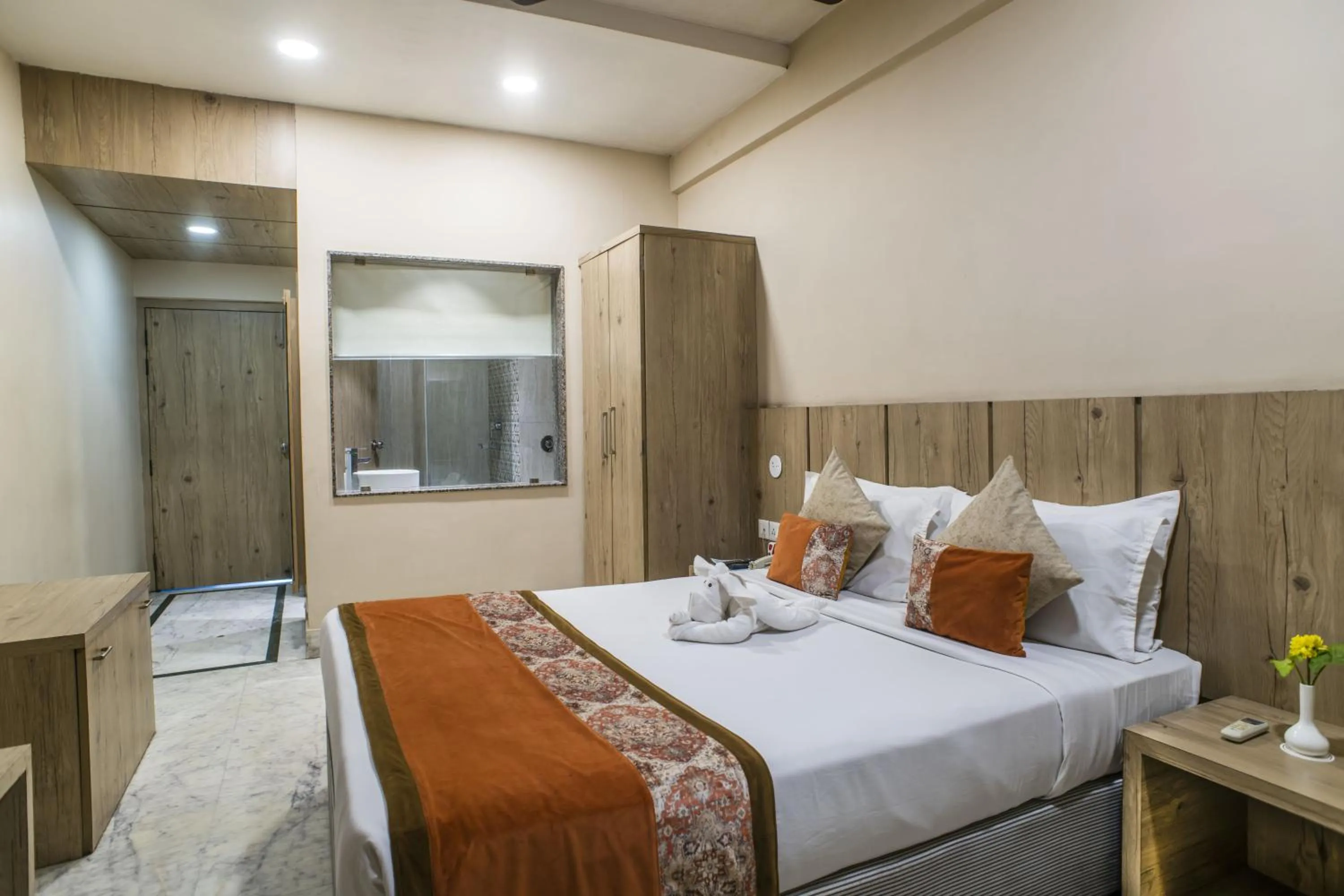 Bedroom, Bed in The Citi Residenci Hotel - Asansol