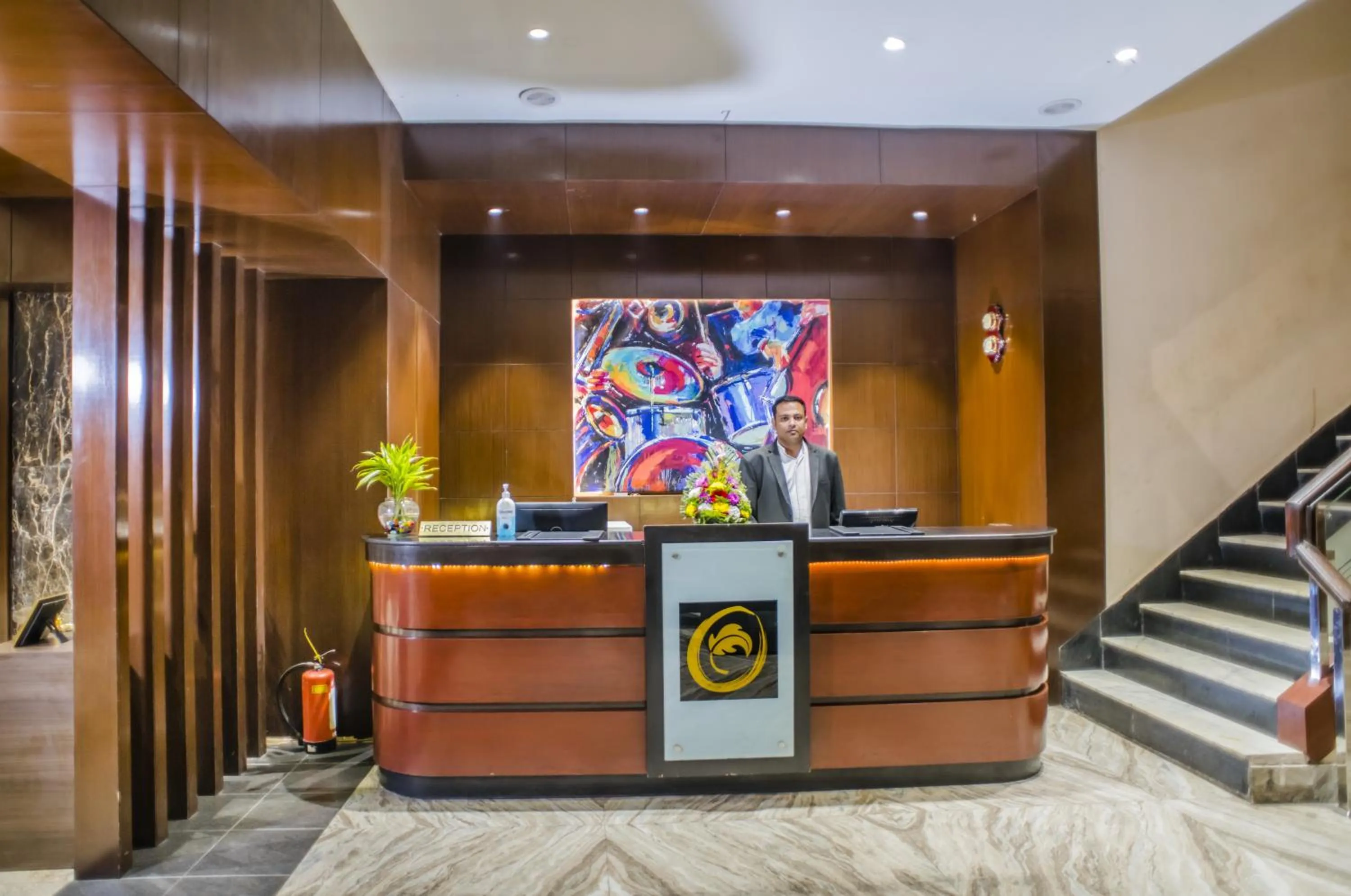 Lobby or reception in The Citi Residenci Hotel - Asansol