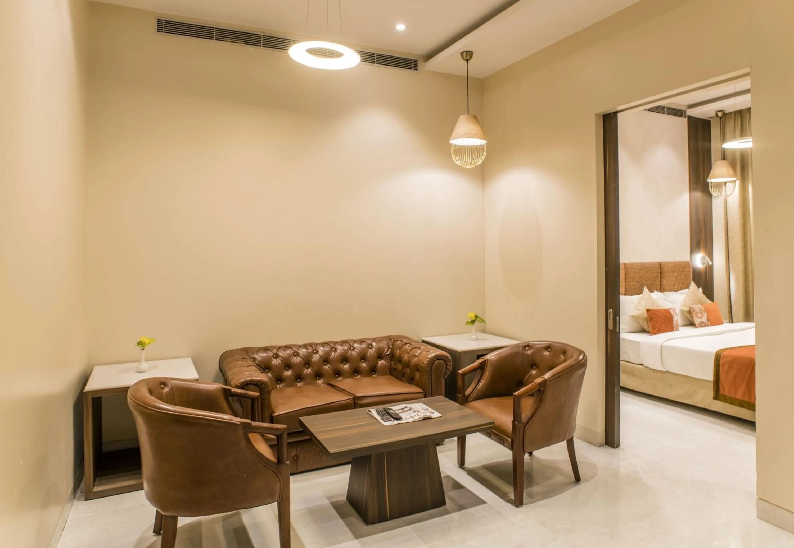 Living room, Bed in The Citi Residenci Hotel - Asansol