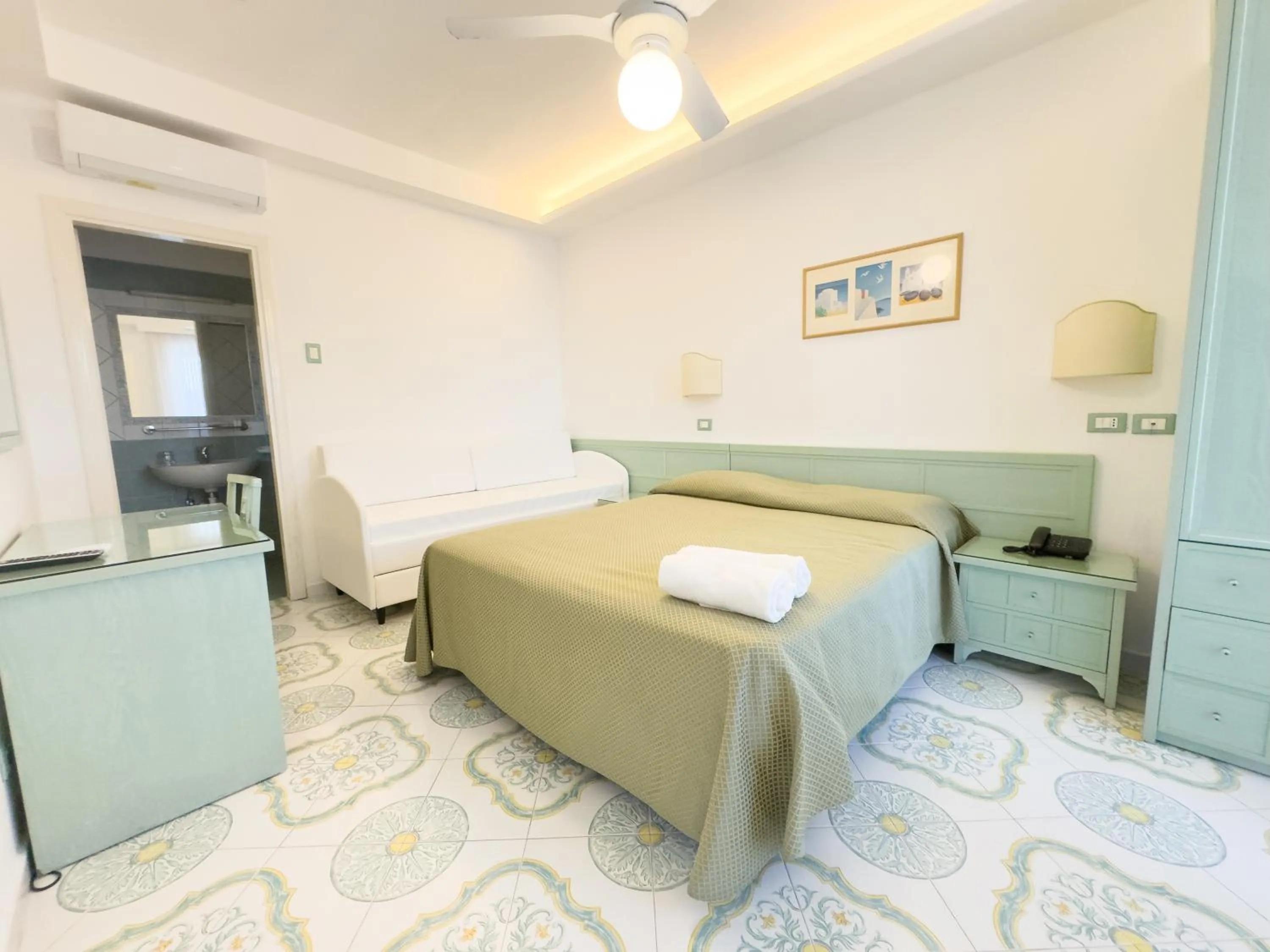 Bed in Hotel Parco Cartaromana