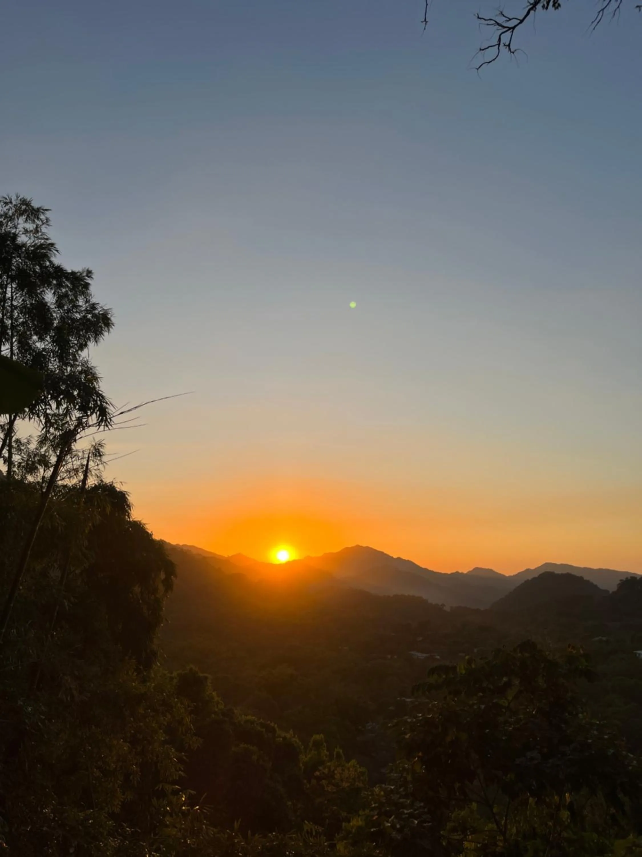 Sunset in Hostal Paraiso Minca