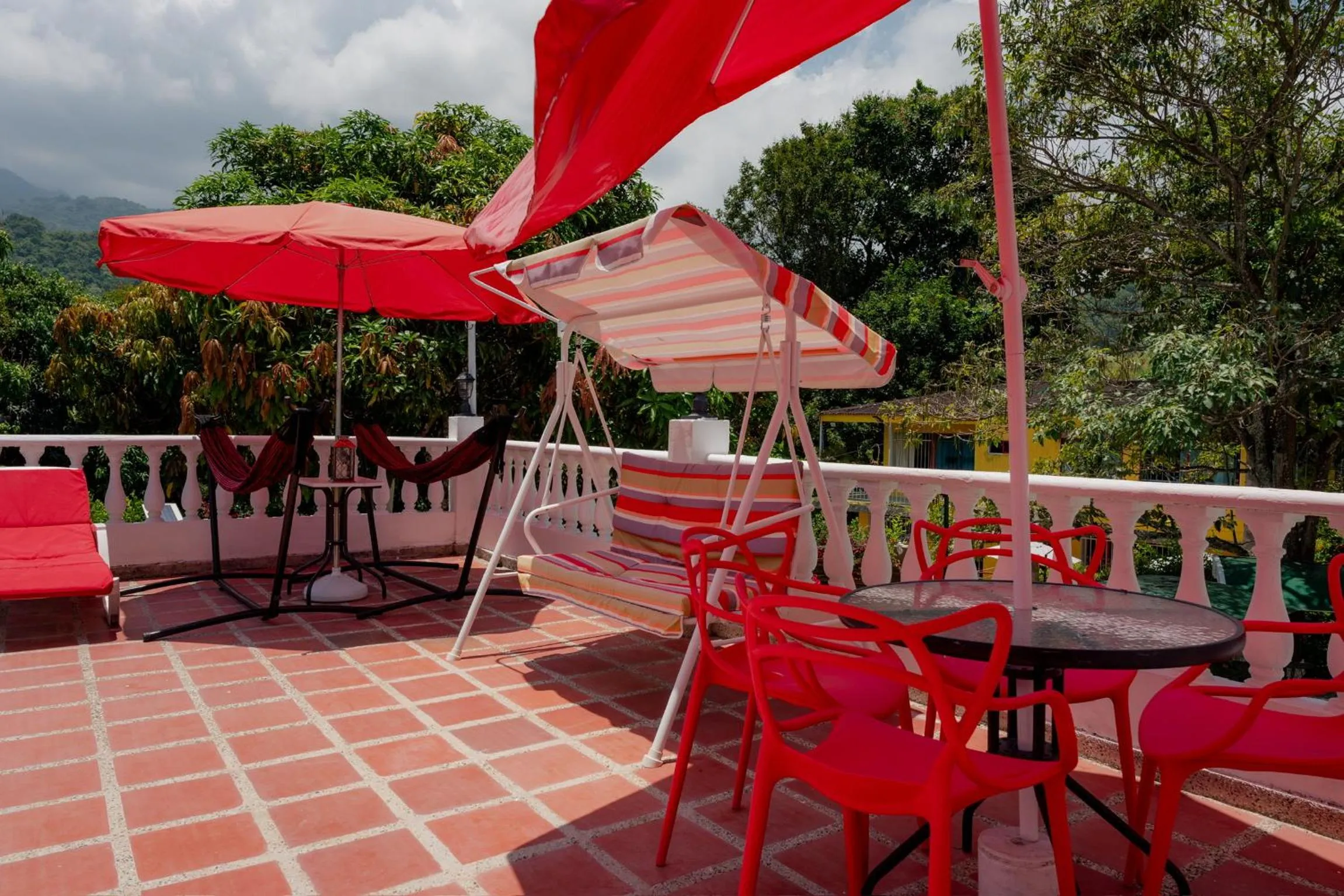 Balcony/Terrace in Hostal Paraiso Minca