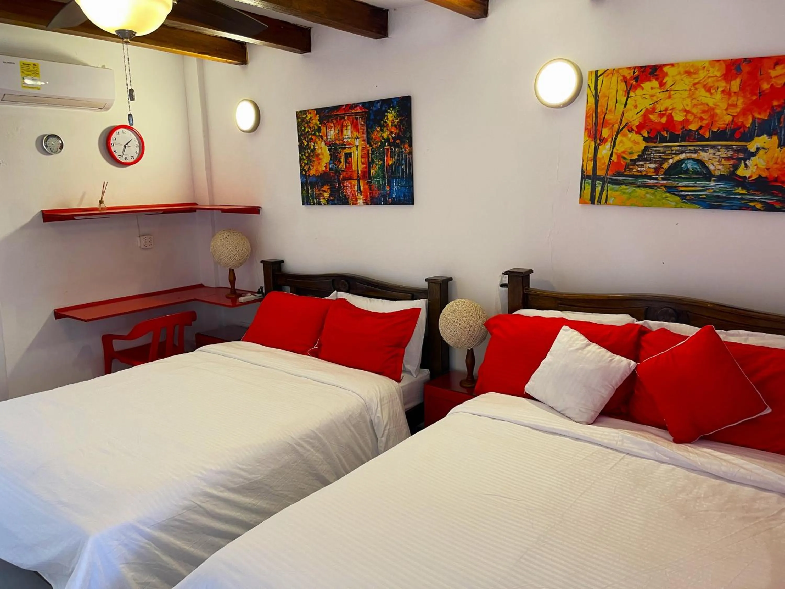 Bed in Hostal Paraiso Minca