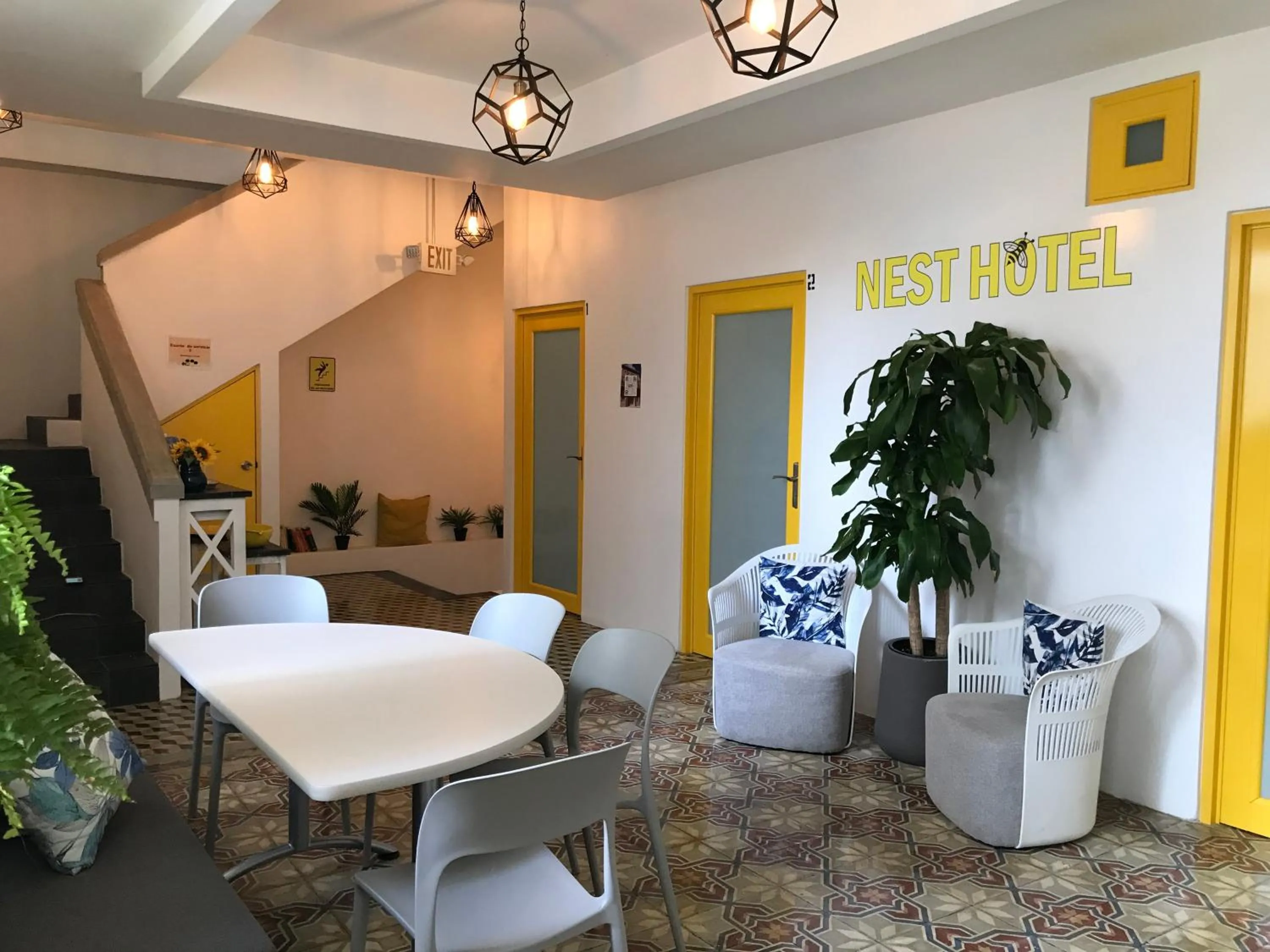 Seating area in Hotel Nest