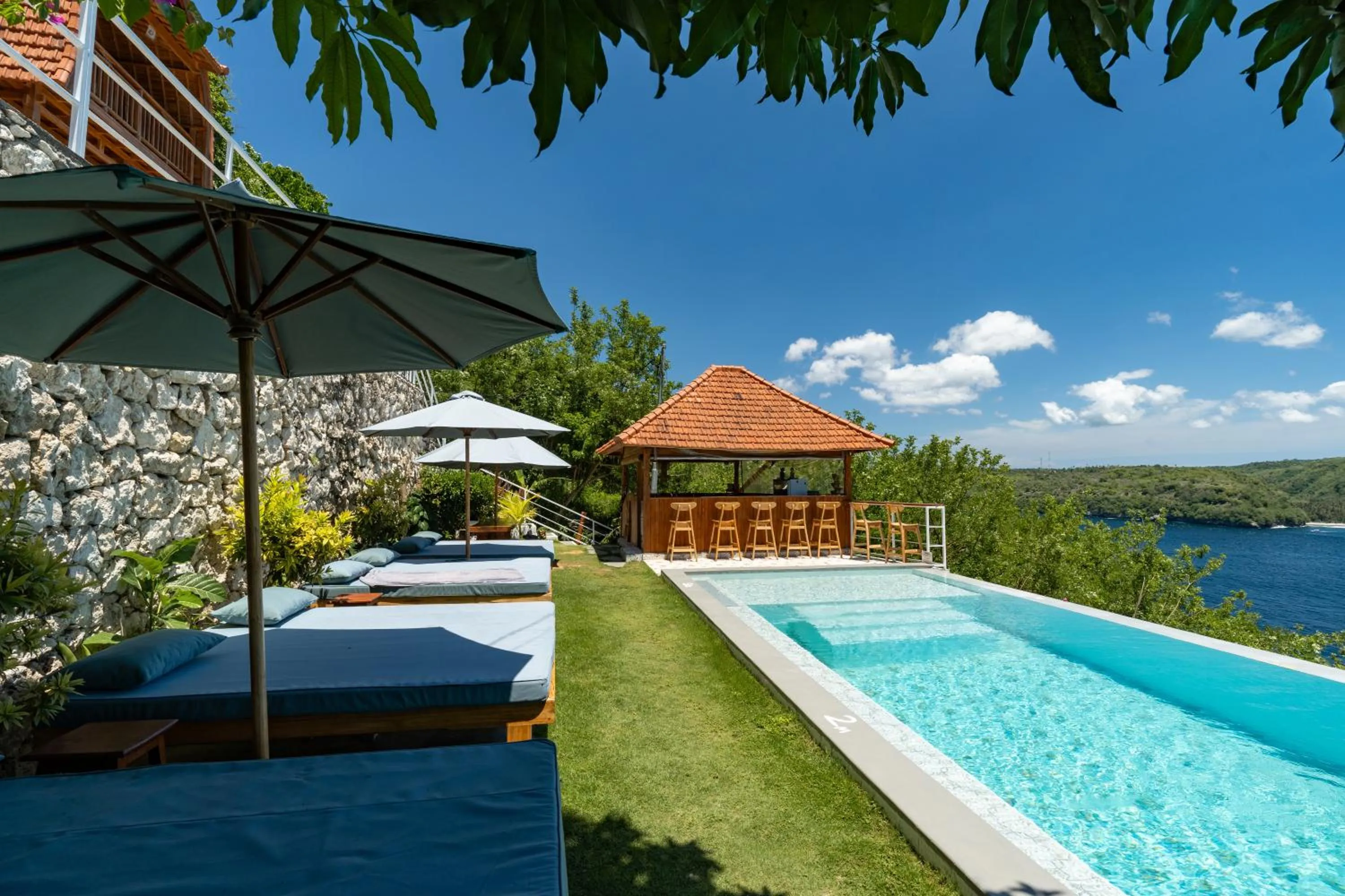 Garden in Butterfly Villas Nusa Ceningan