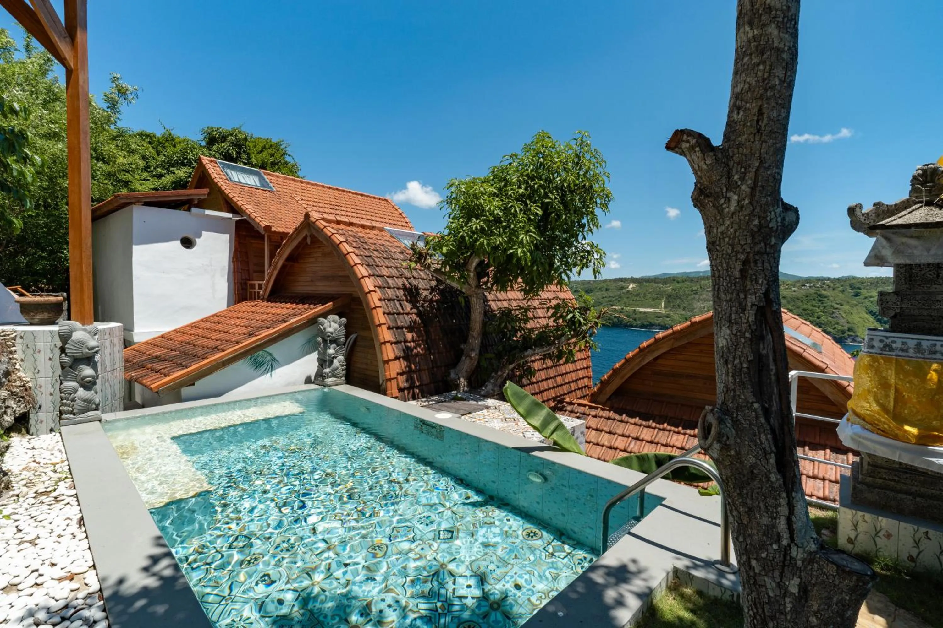 Pool view in Butterfly Villas Nusa Ceningan