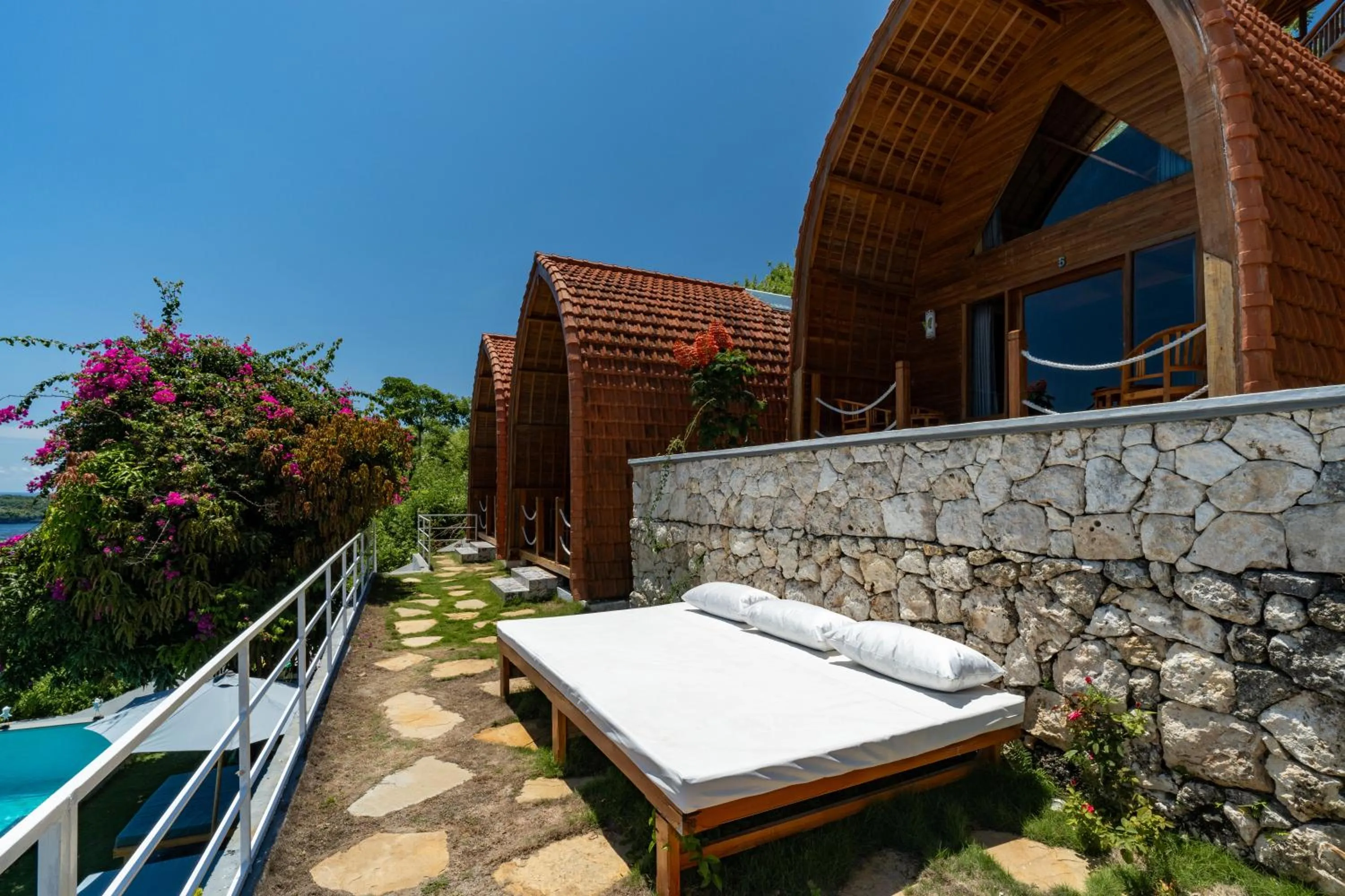 Garden in Butterfly Villas Nusa Ceningan