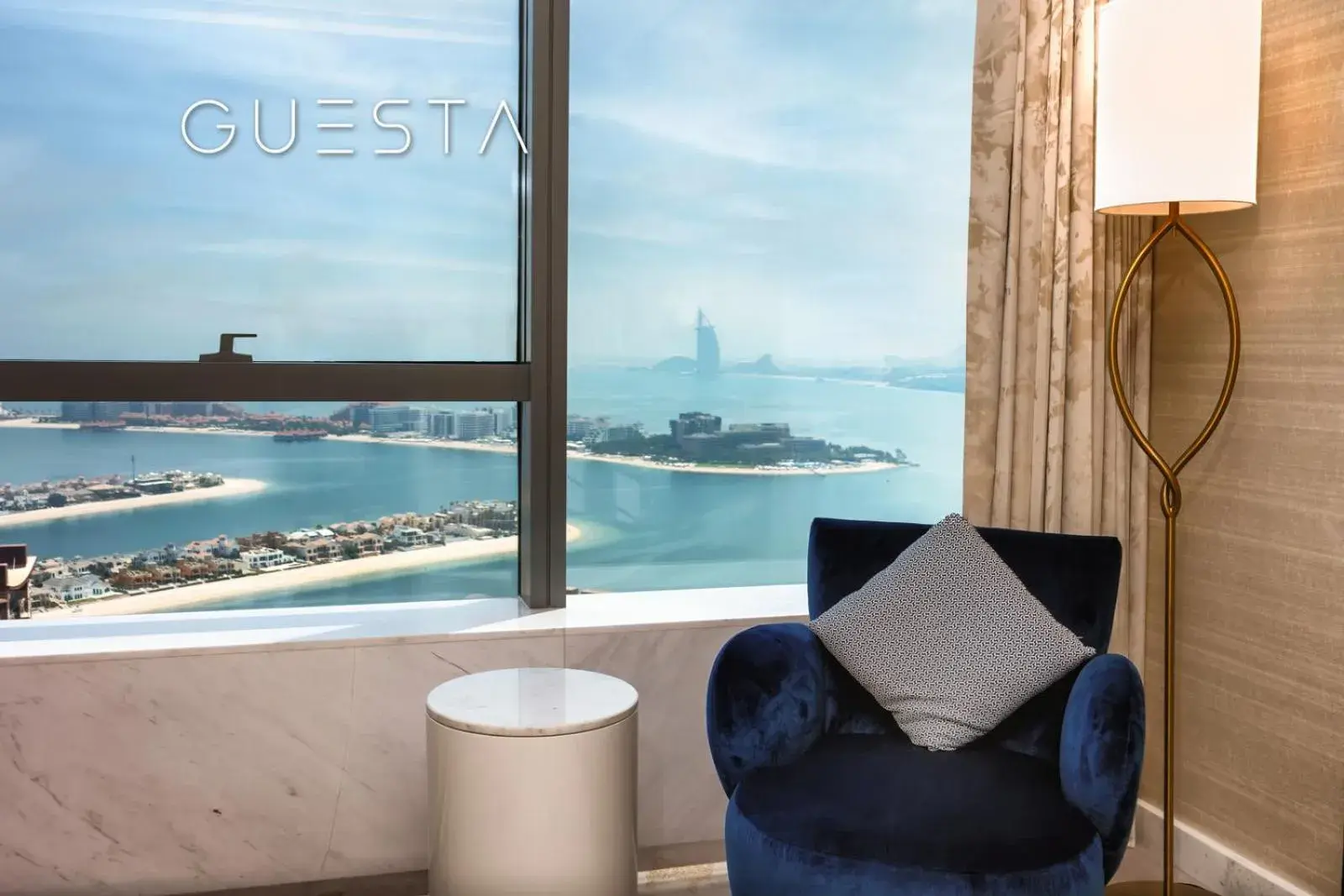 Living room in The Palm Tower, Nakheel Mall, Palm Jumeirah Living room in The Palm Tower, Nakheel Mall, Palm Jumeirah