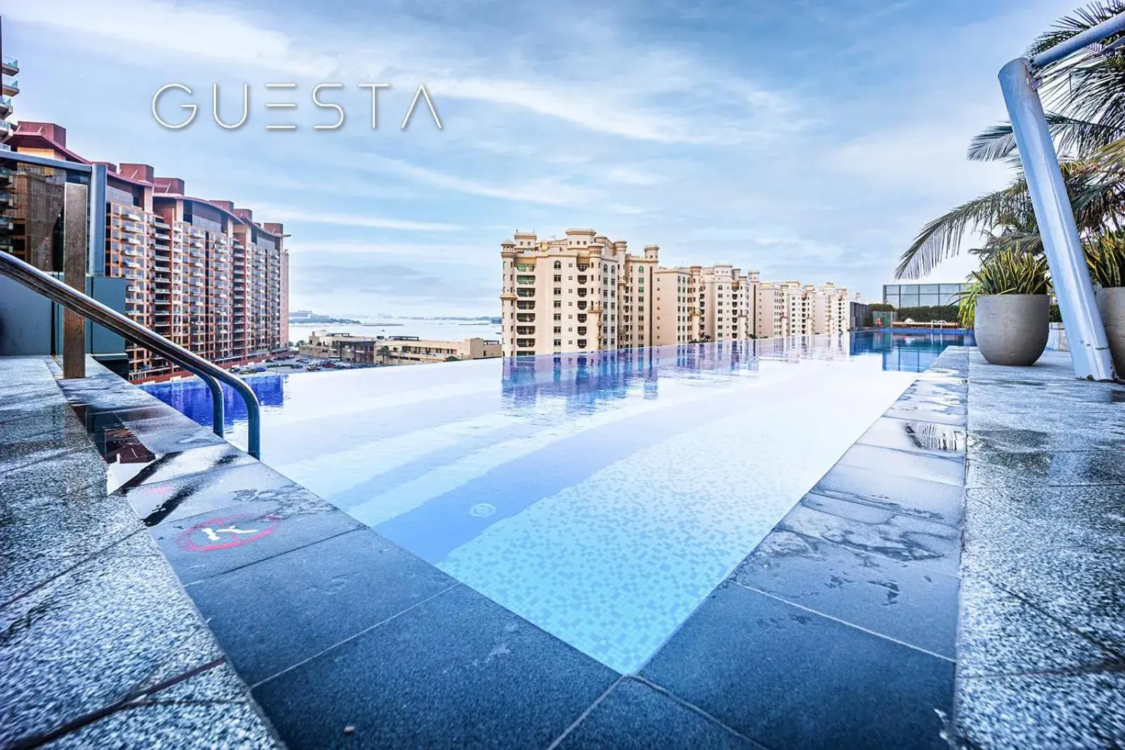 Swimming pool in The Palm Tower, Nakheel Mall, Palm Jumeirah Swimming pool in The Palm Tower, Nakheel Mall, Palm Jumeirah