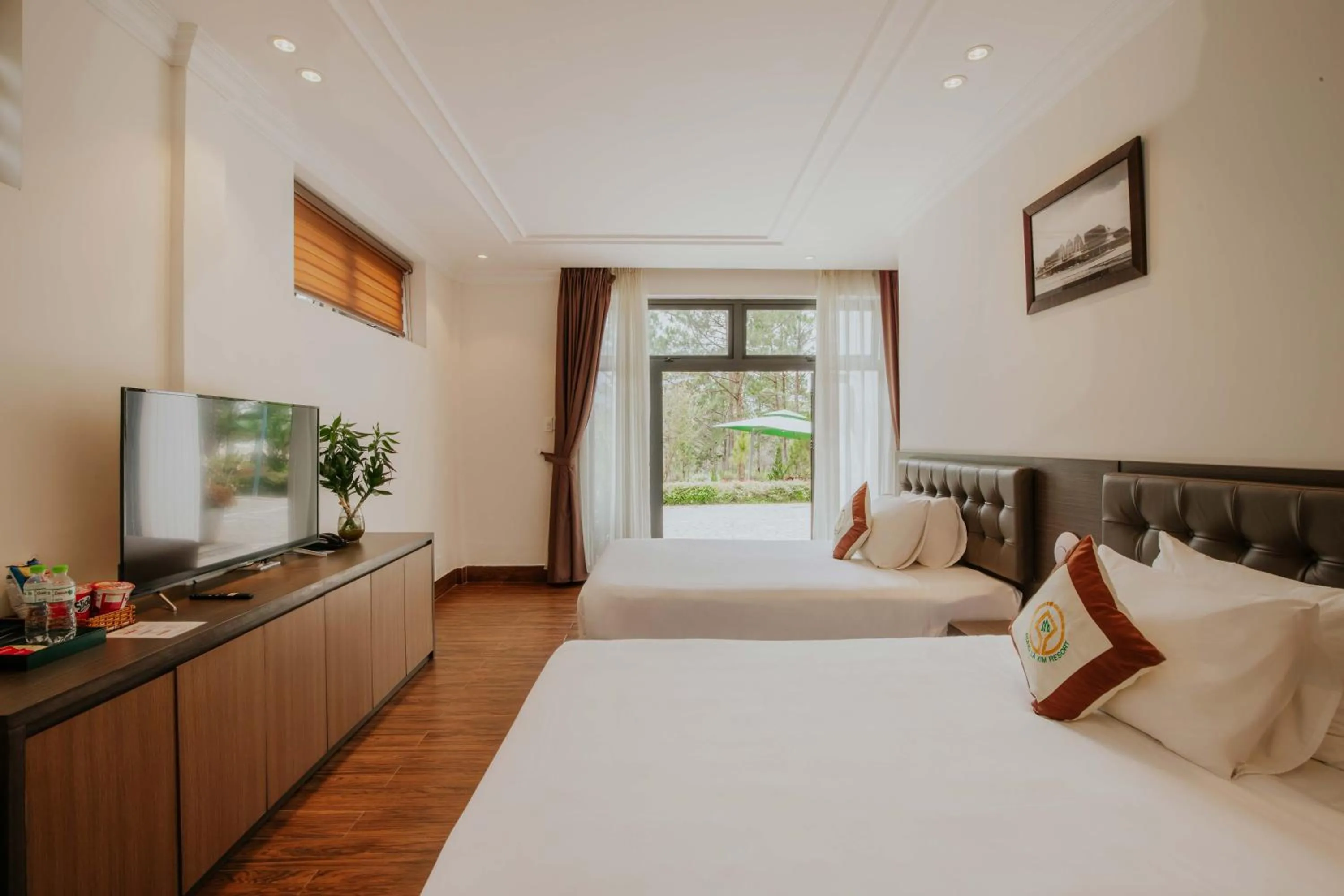 Bed in Rừng Lá Kim Resort