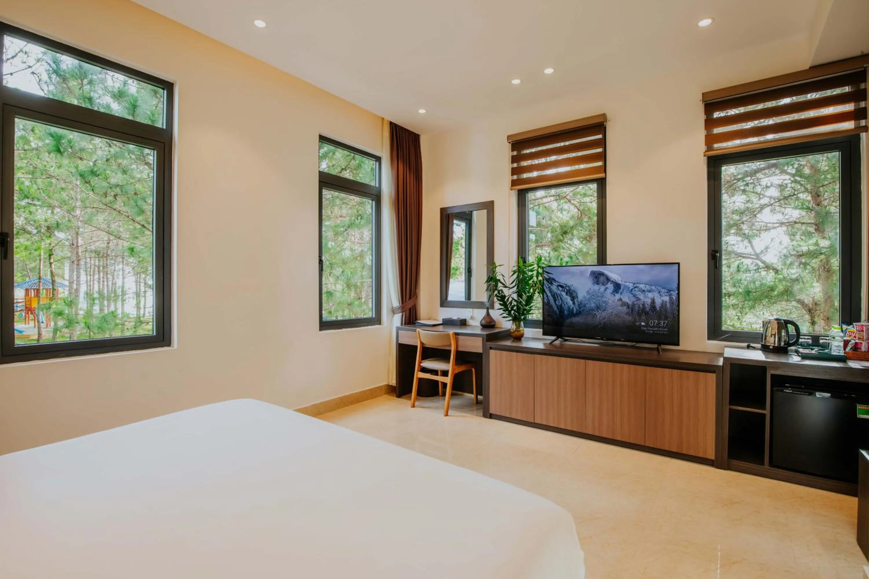 Bed in Rừng Lá Kim Resort