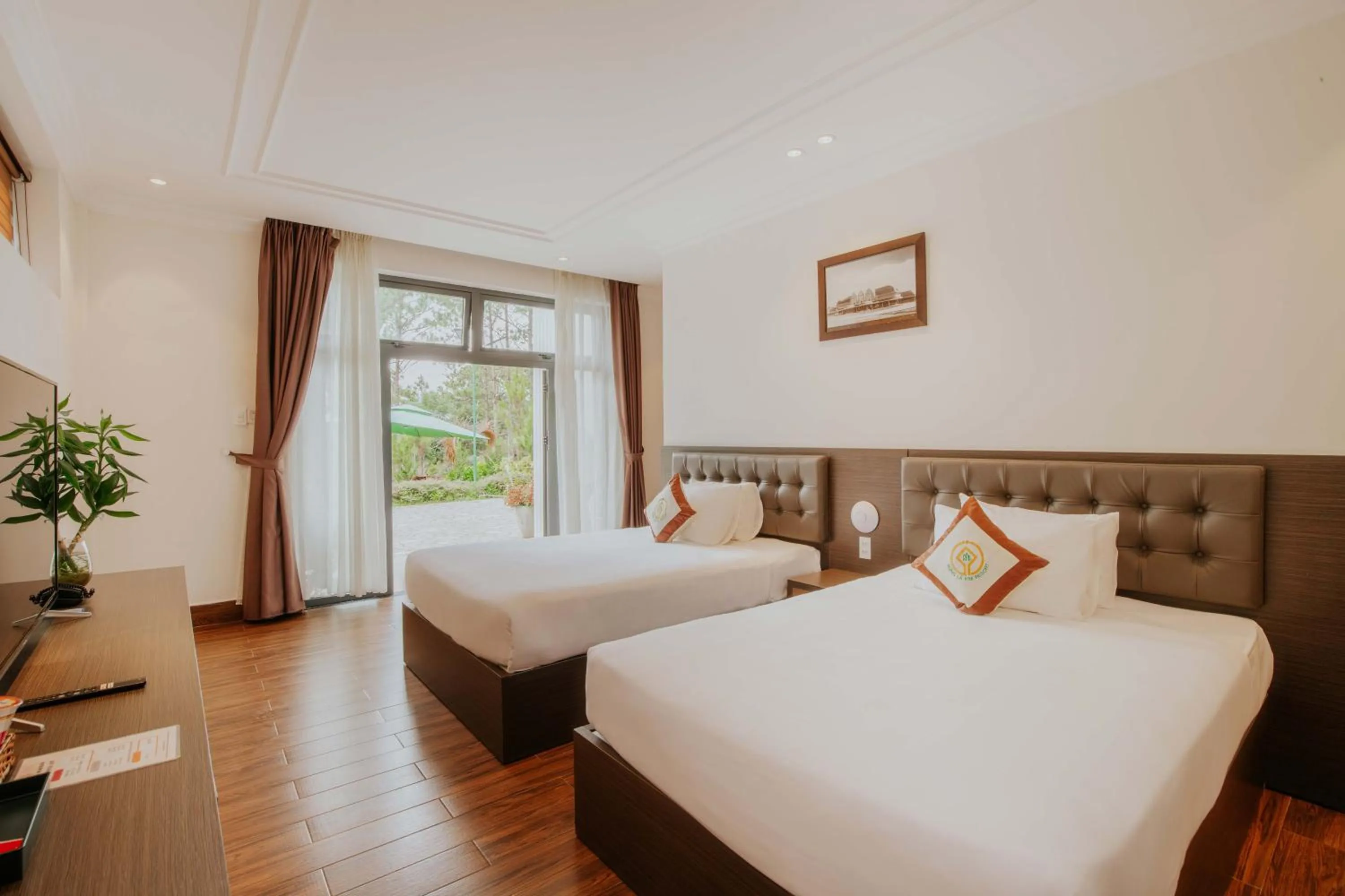 Bed in Rừng Lá Kim Resort