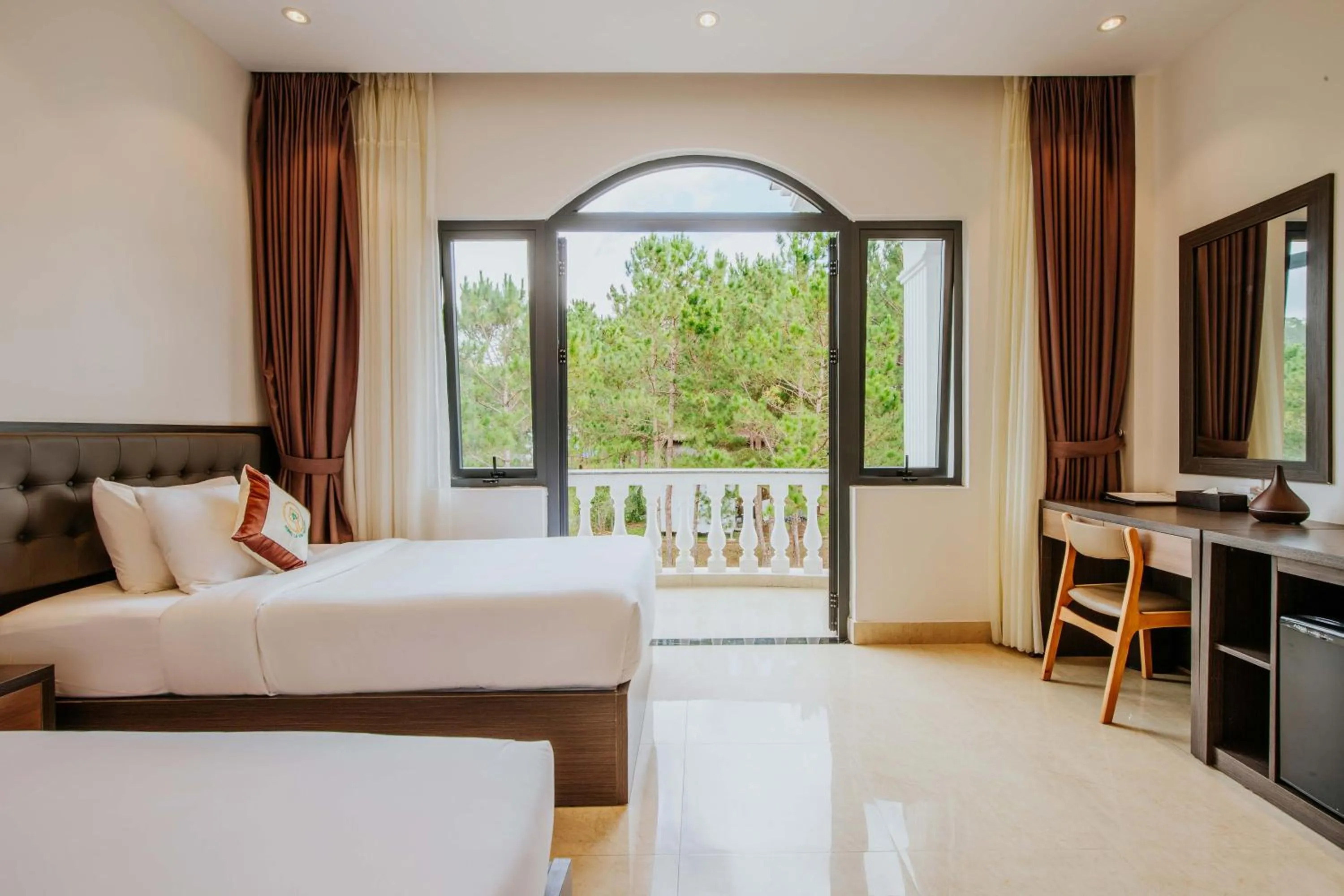 Bed in Rừng Lá Kim Resort