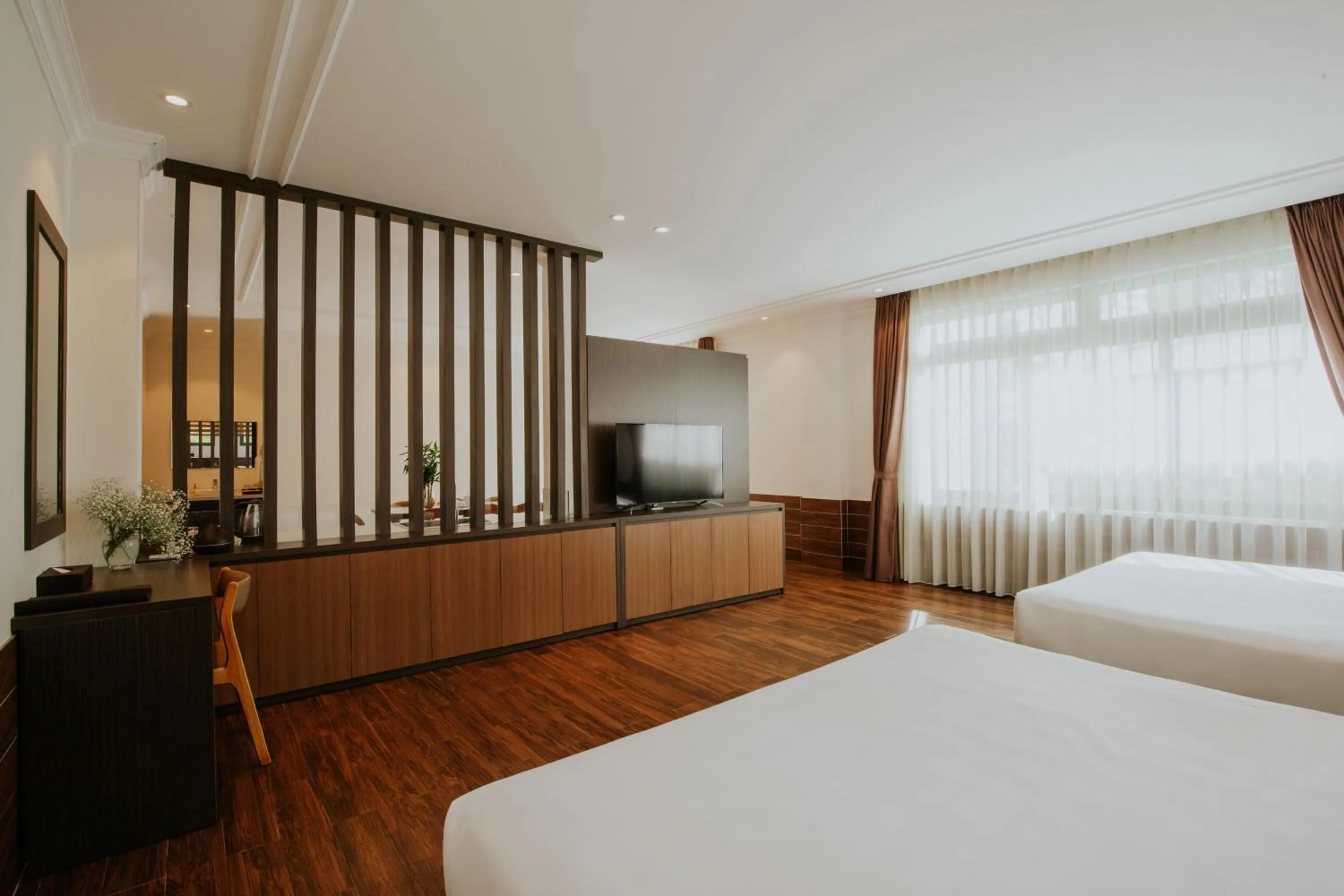 Bed in Rừng Lá Kim Resort