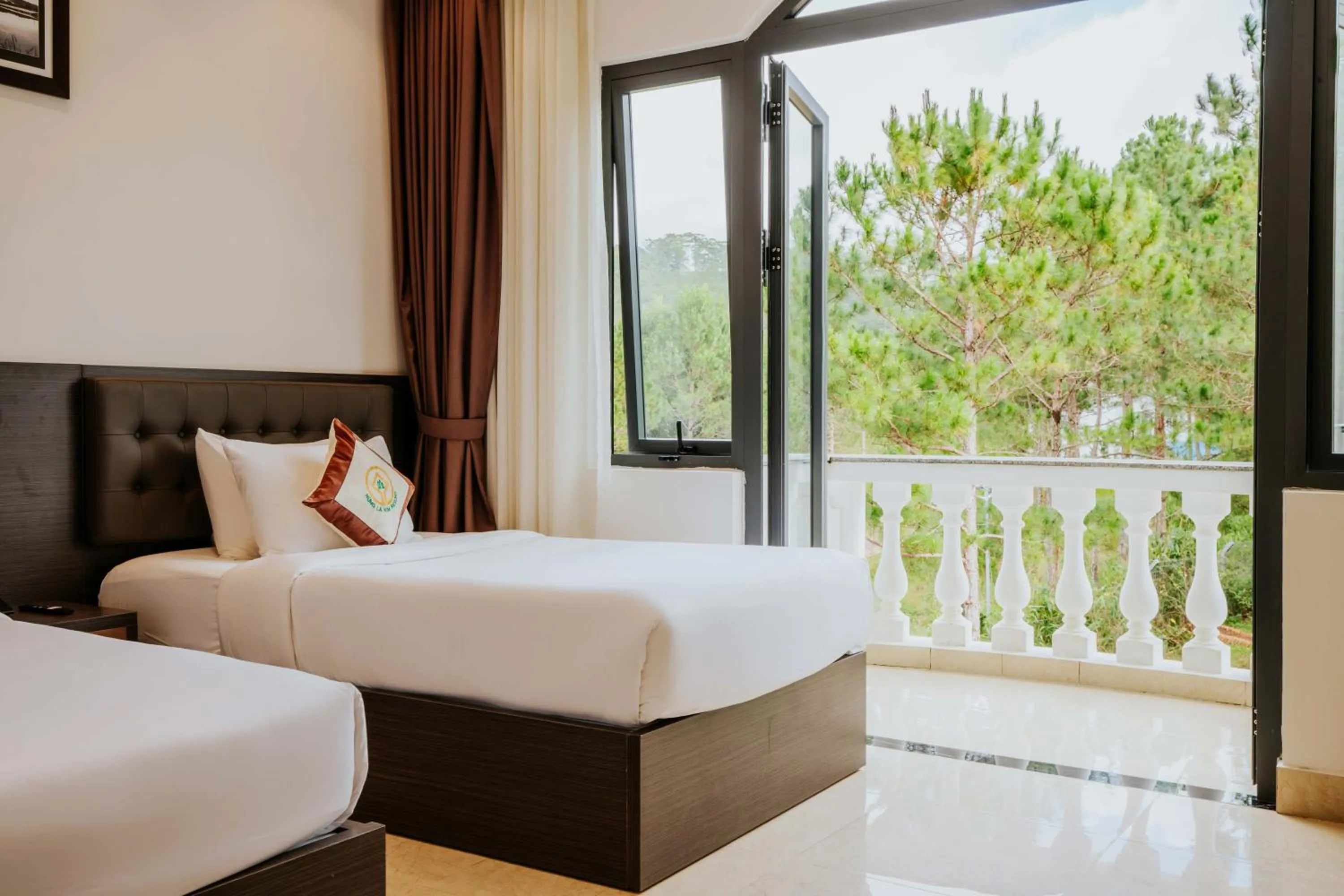 Bed in Rừng Lá Kim Resort