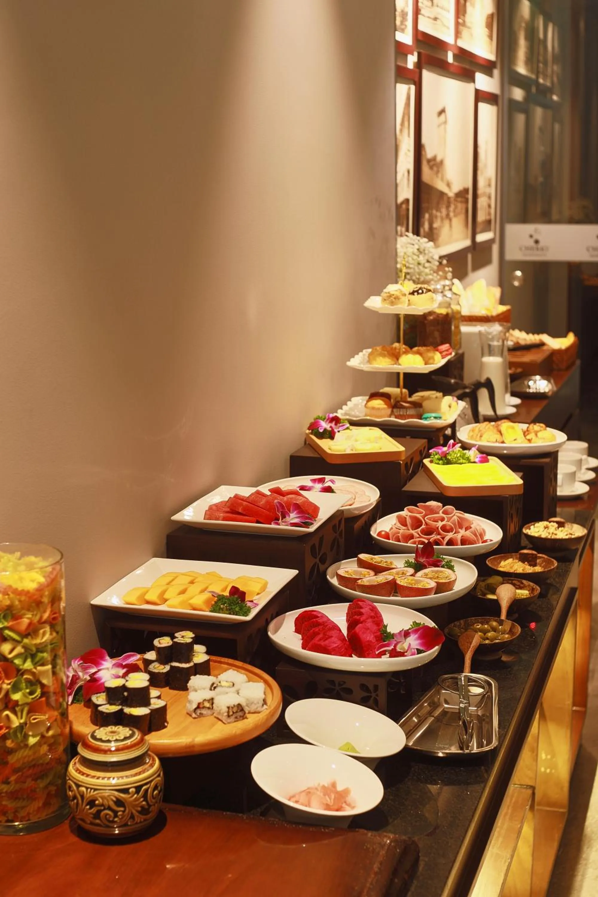 Buffet breakfast in CHERRY BOUTIQUE HOTEL