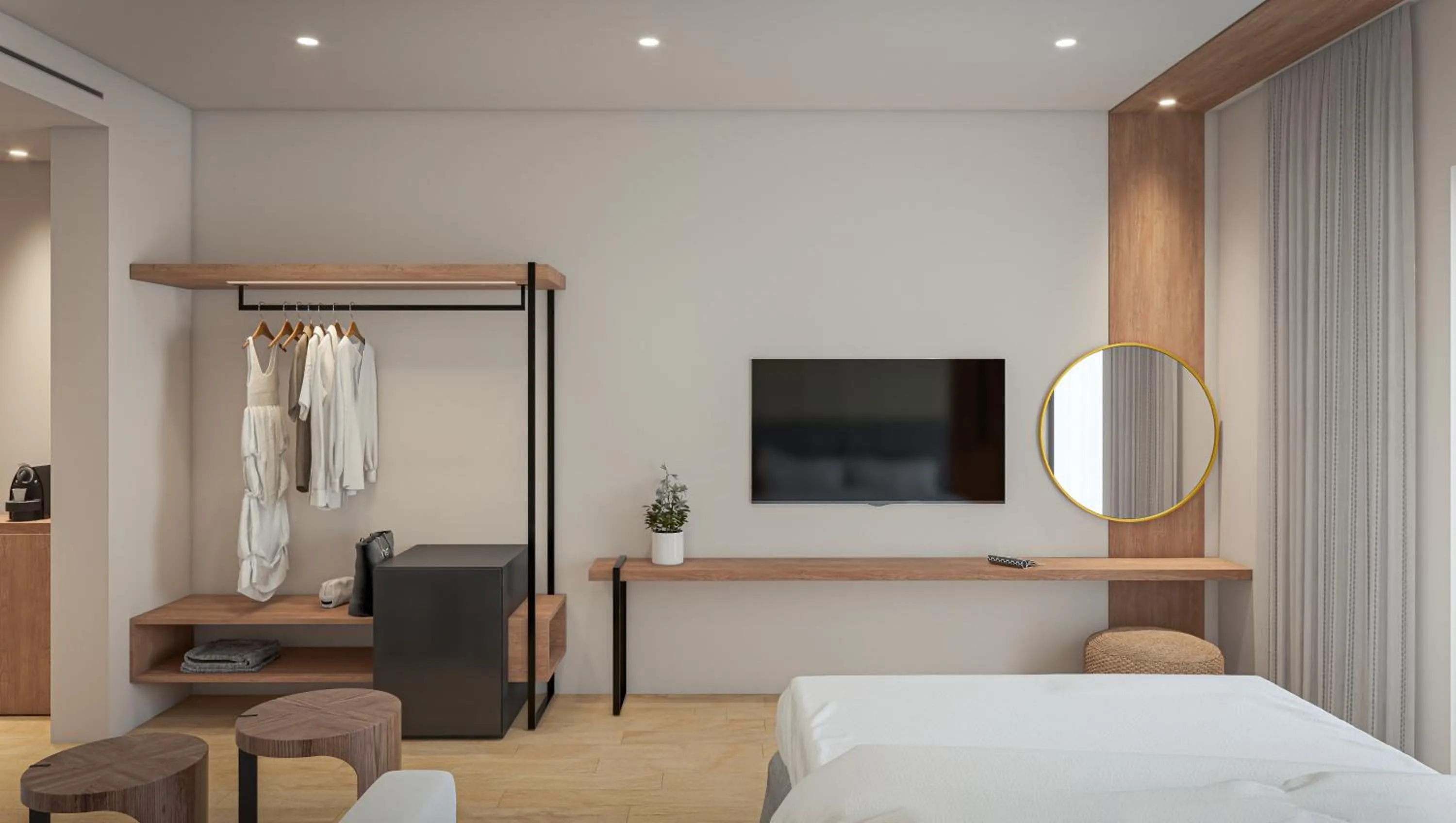 TV and multimedia, Bed in Nikon Boutique Hotel