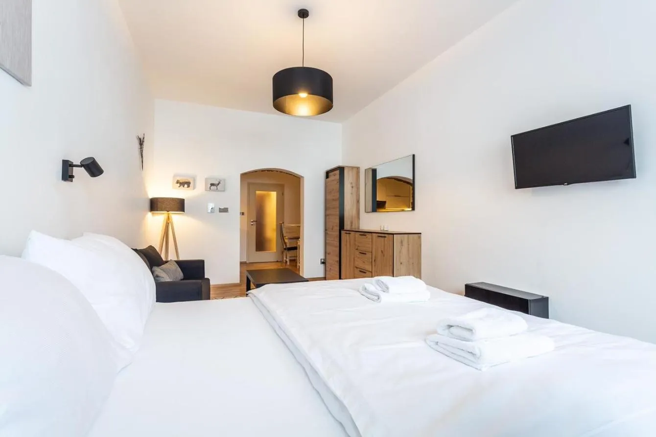 Bed in U Pivovaru - Apartments Boží Dar