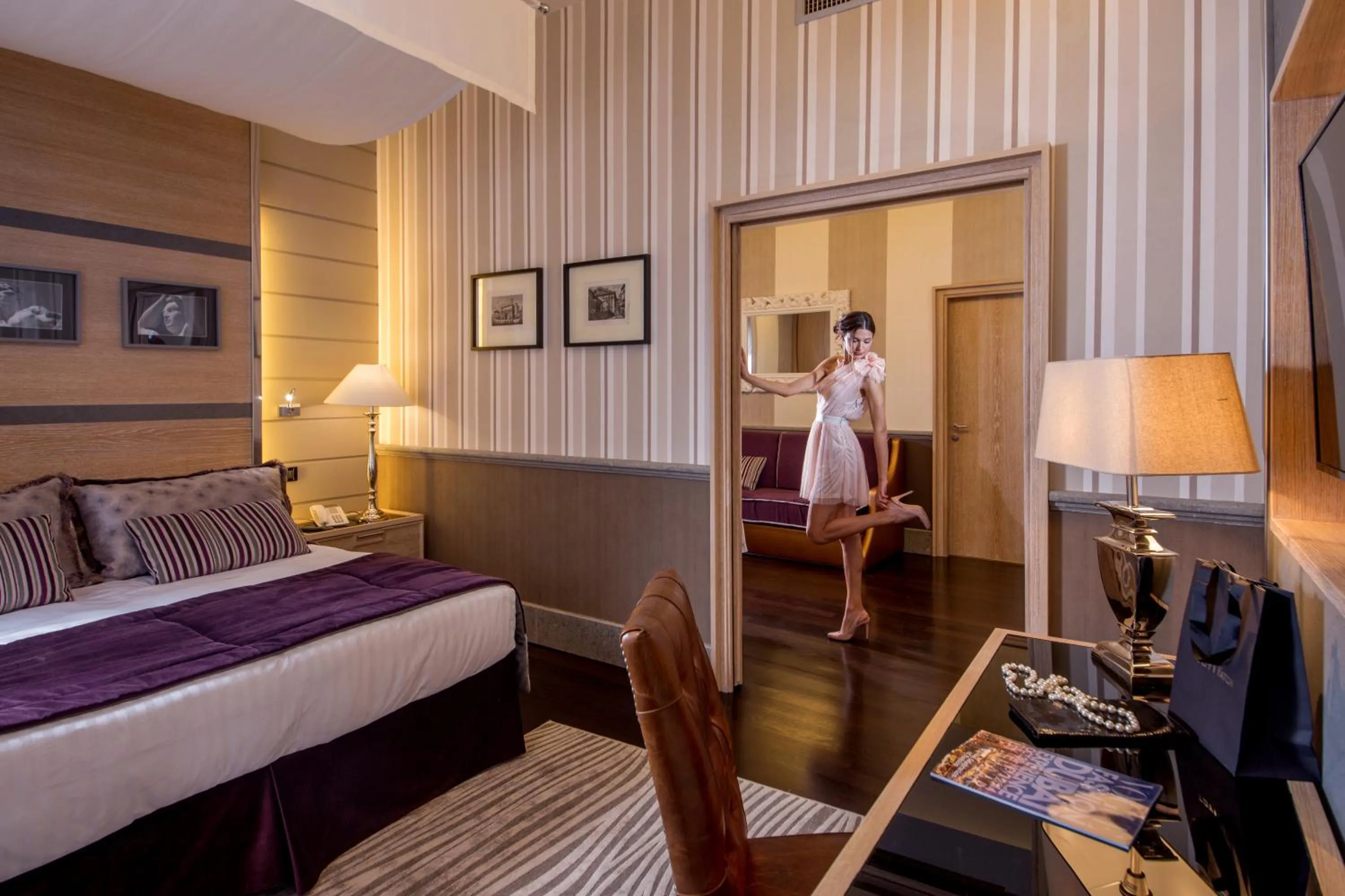 Bed in The Inn at the Spanish Steps Luxury Collection - The Inn at the Spanish Steps