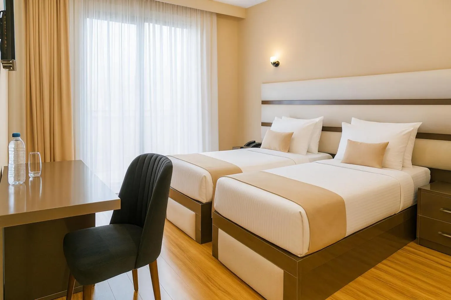 Bedroom, Bed in Hotel Residence Plaza