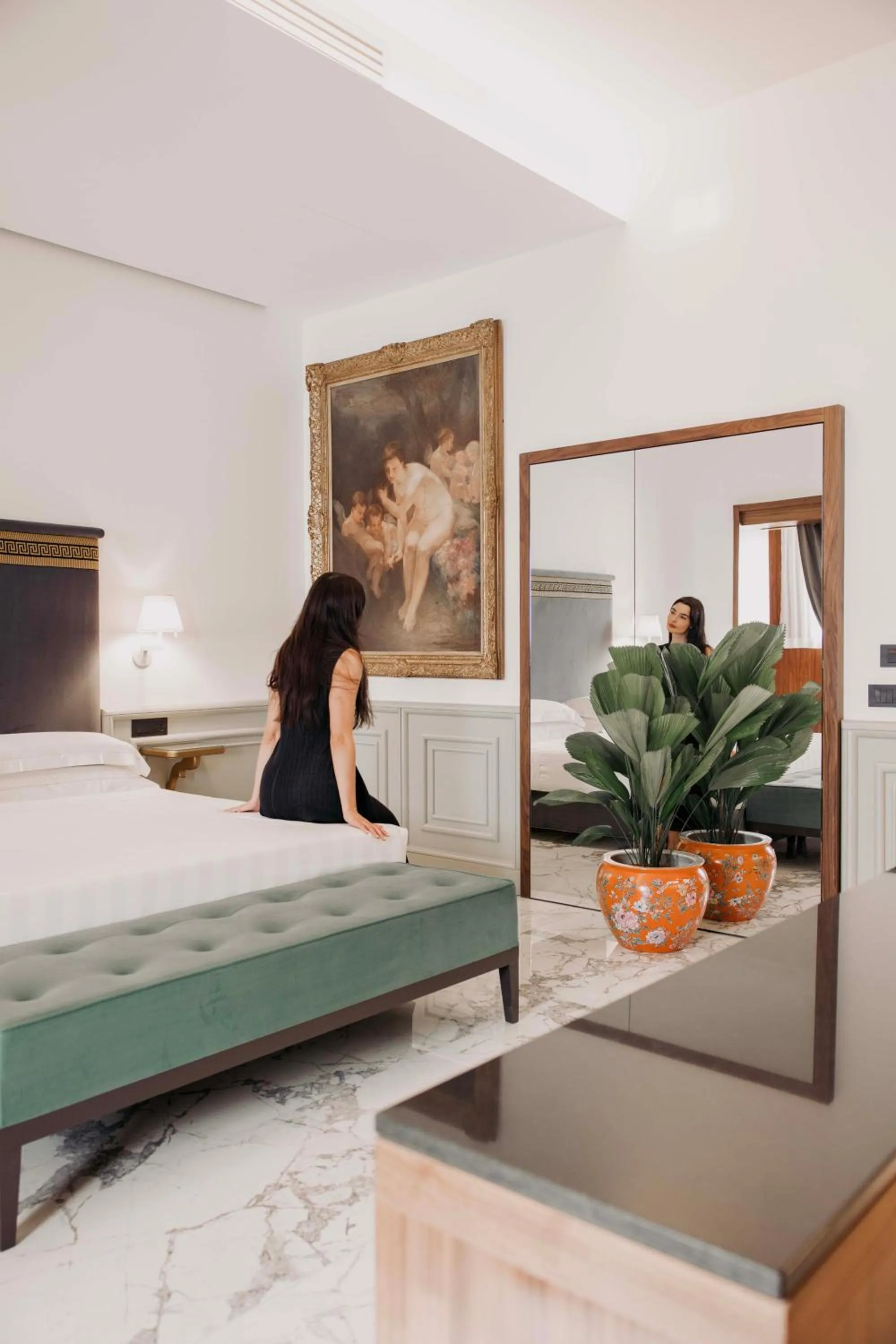 Bedroom, Bed in Hotel Valadier