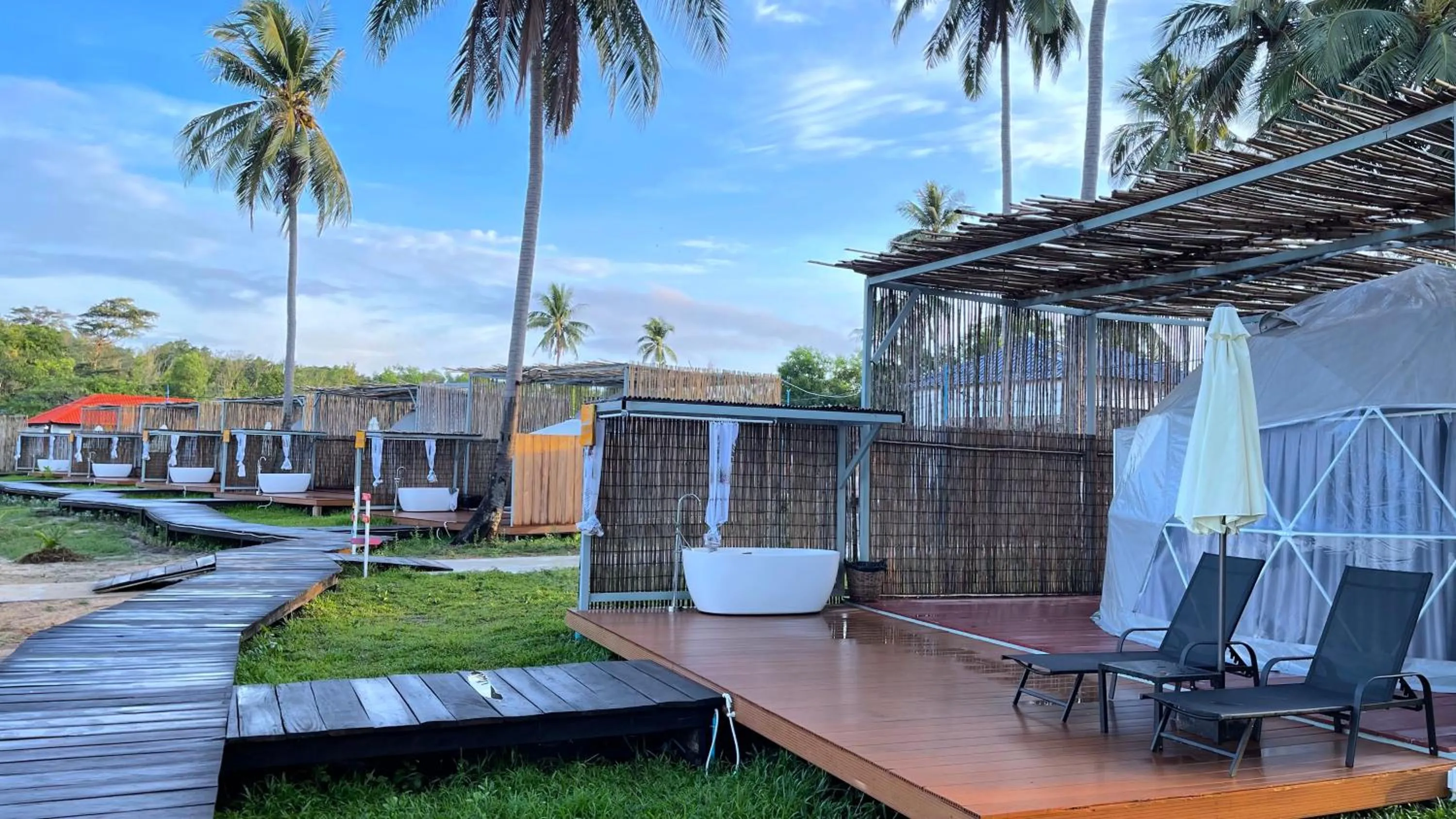 Patio in Koh Sdach Resort by EHM