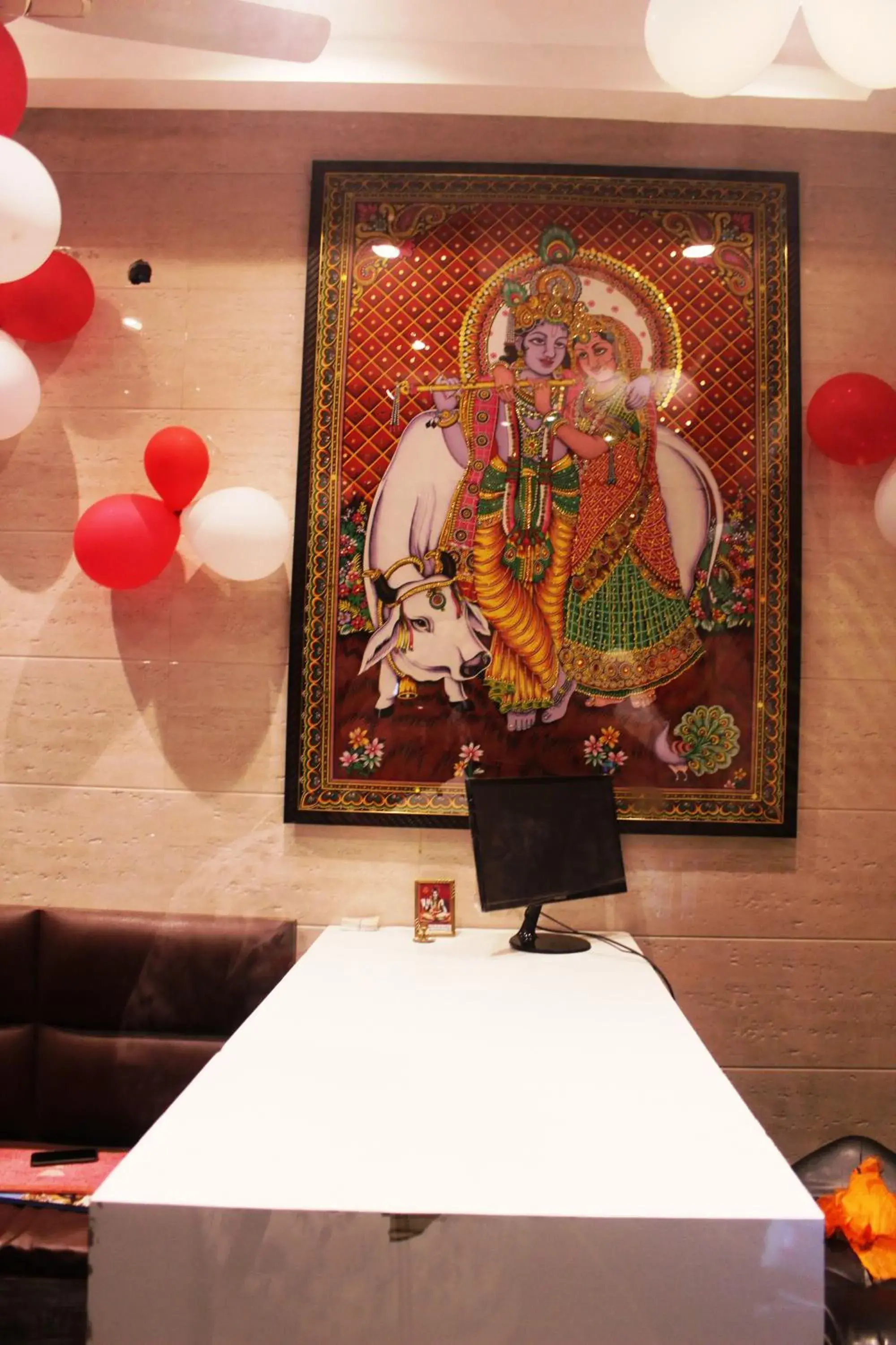 Text overlay in Shree Krishna Hotels Text overlay in Shree Krishna Hotels