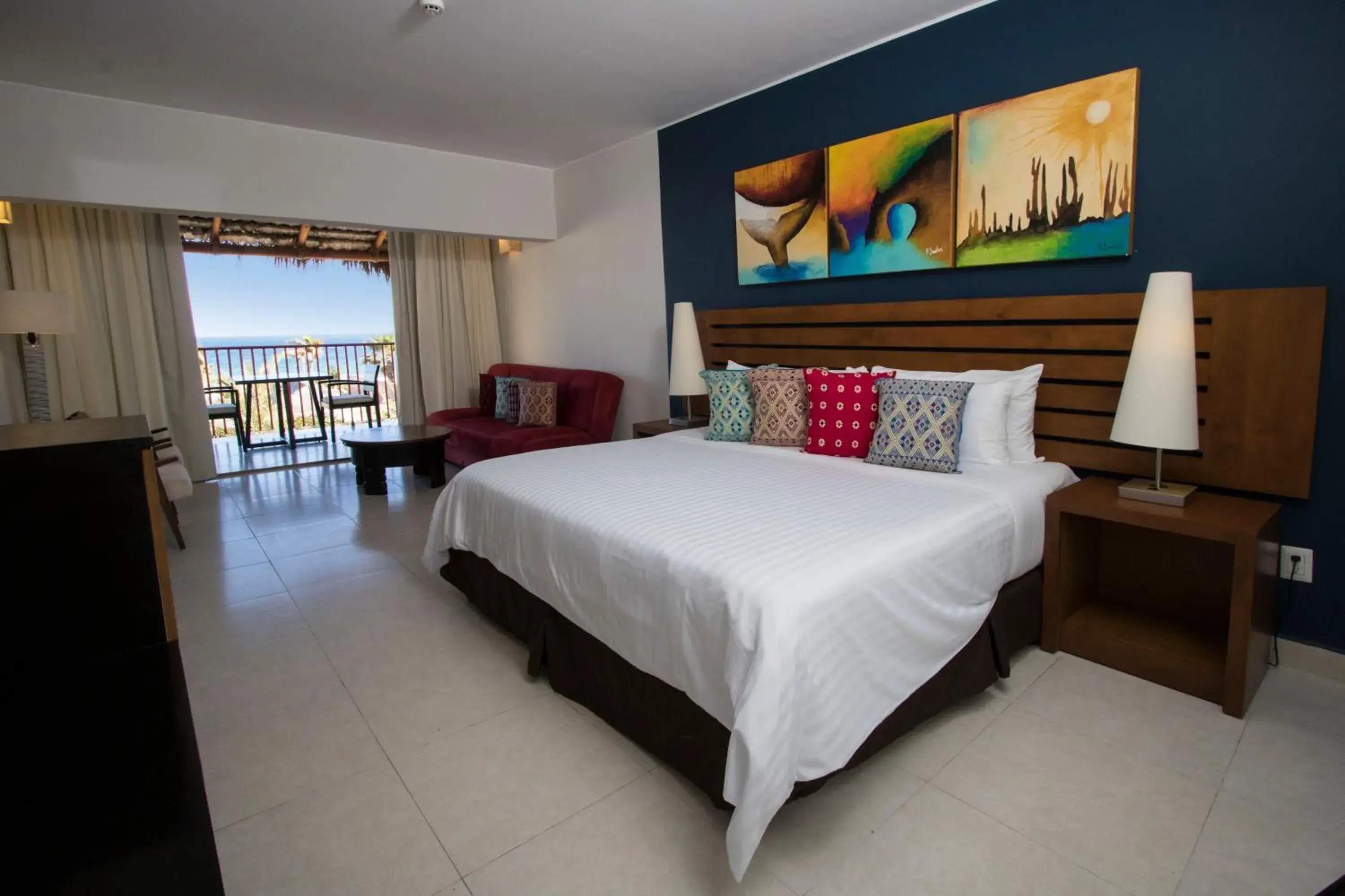Bed in Grand Decameron Los Cabos, A Trademark All-Inclusive Resort Bed in Grand Decameron Los Cabos, A Trademark All-Inclusive Resort