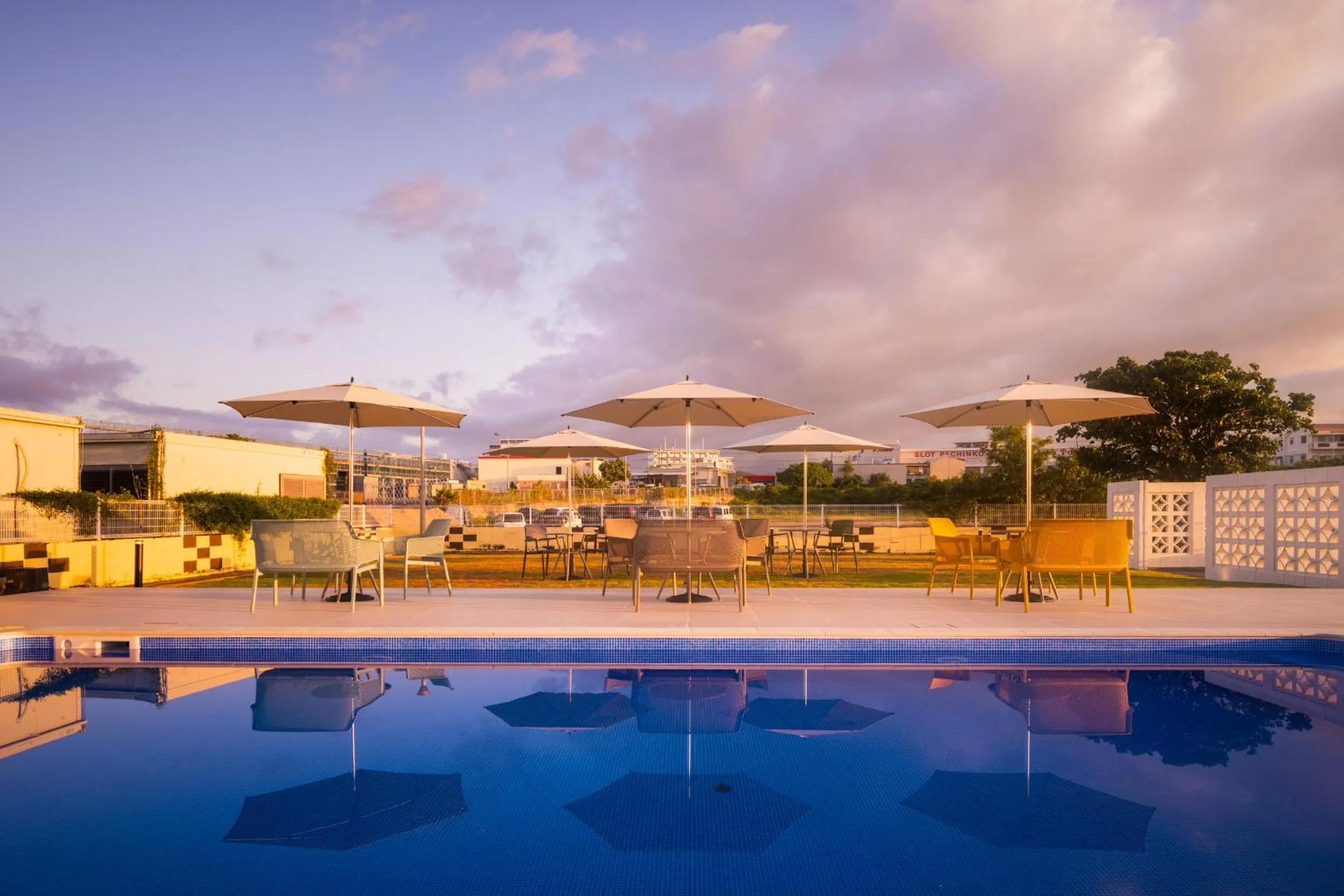 Pool view in Nest Hotel Ishigaki Maesato Beach