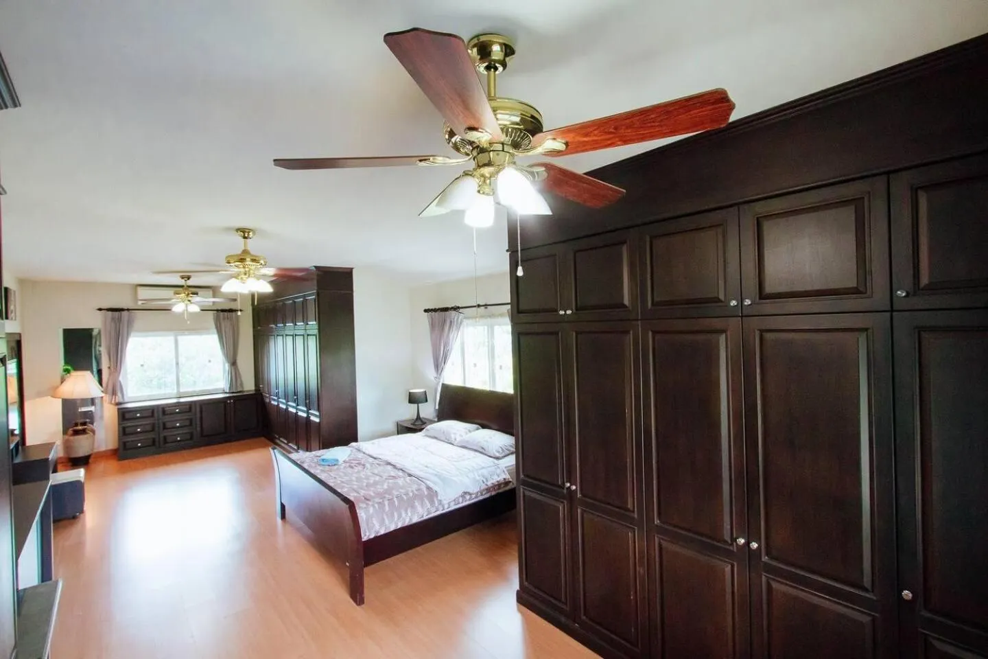 Bed in Captivating 3-Bed Villa in Muang Pattaya