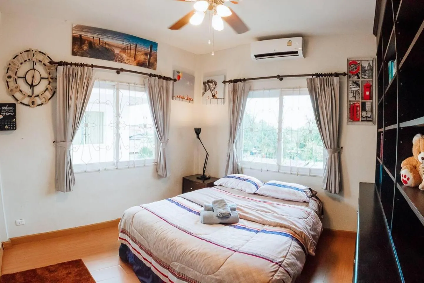 Bed in Captivating 3-Bed Villa in Muang Pattaya