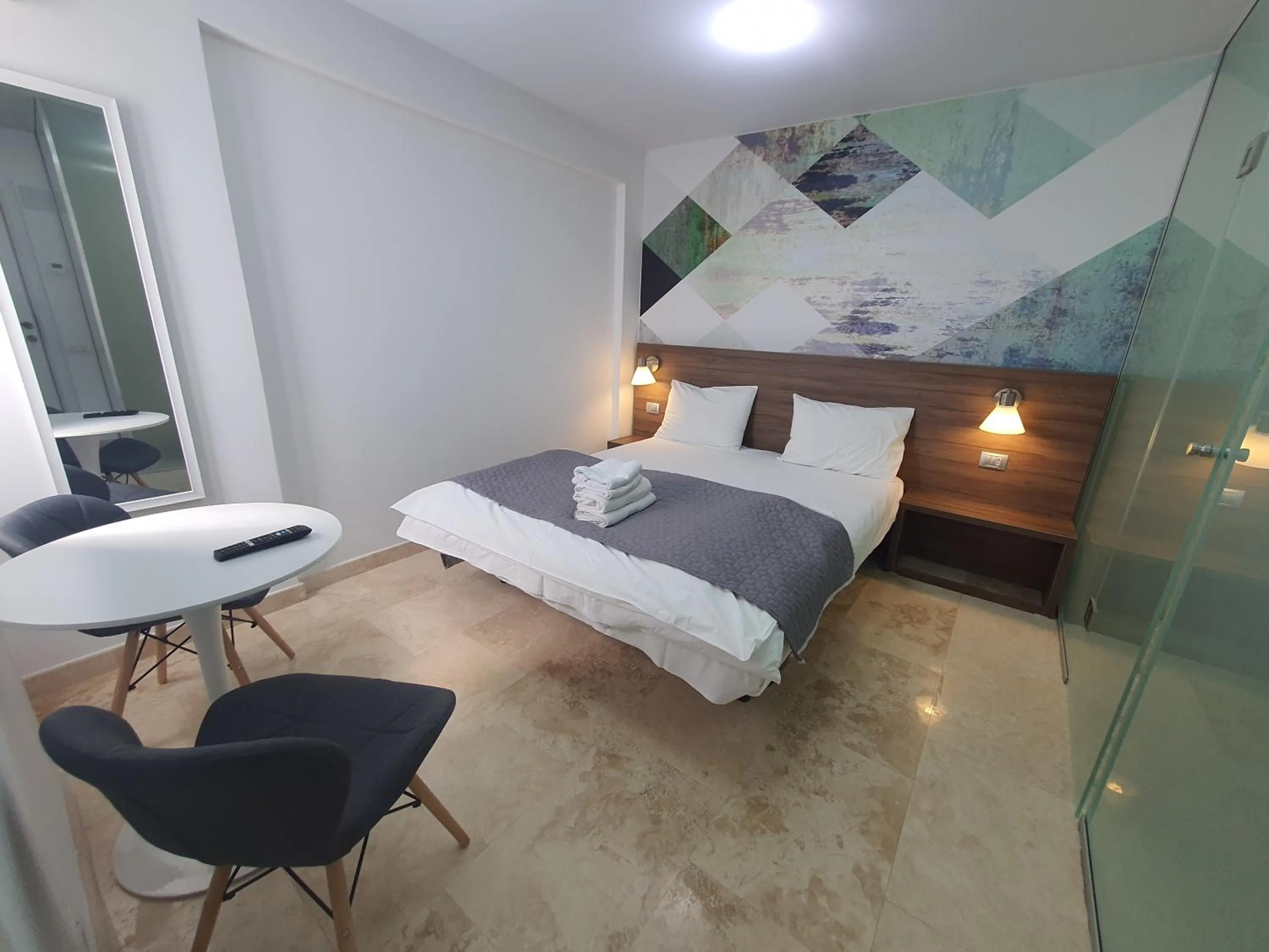 Bed in Dacia Residence Apartments