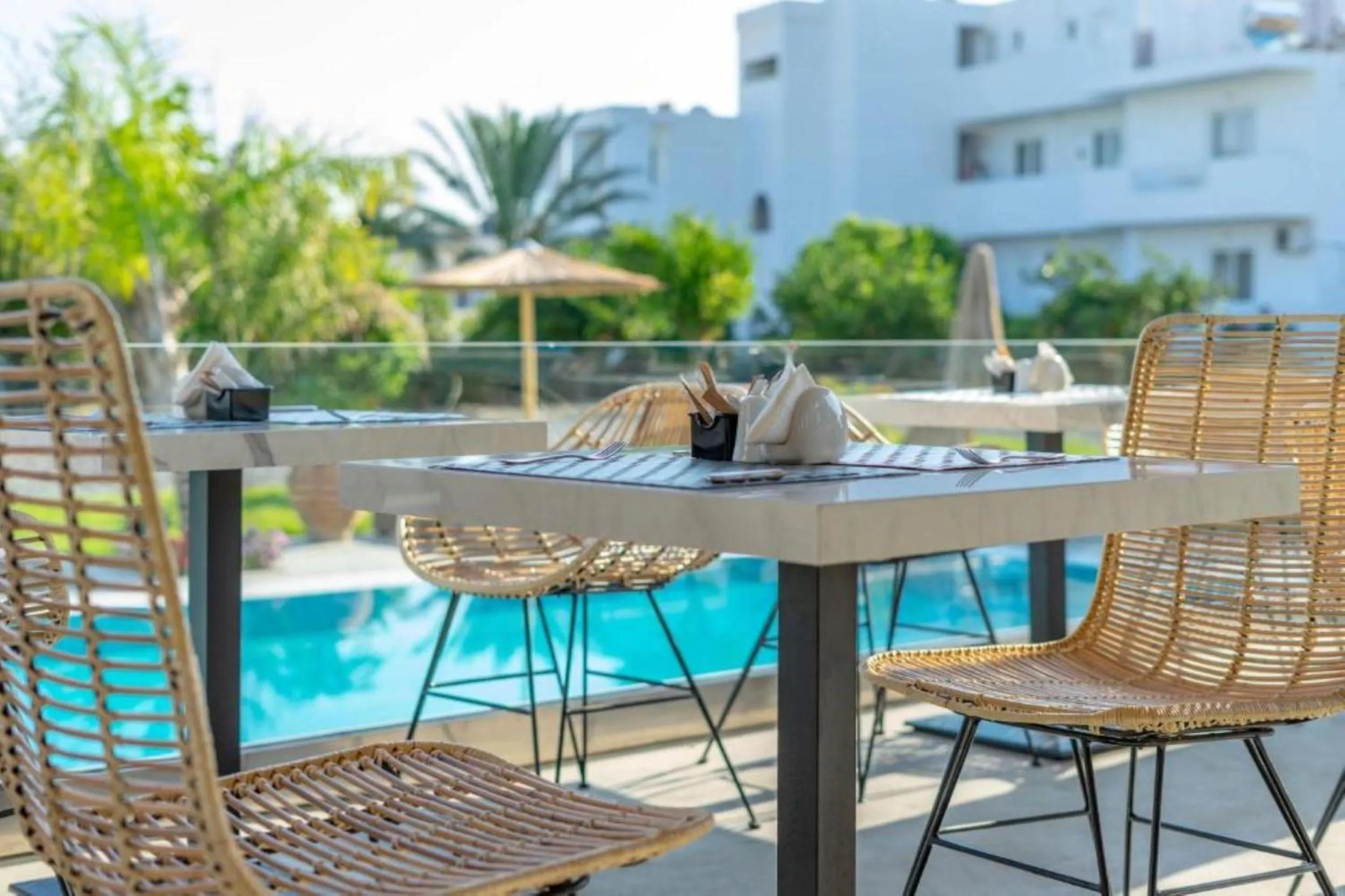 Swimming pool in Kouros Home & Suites